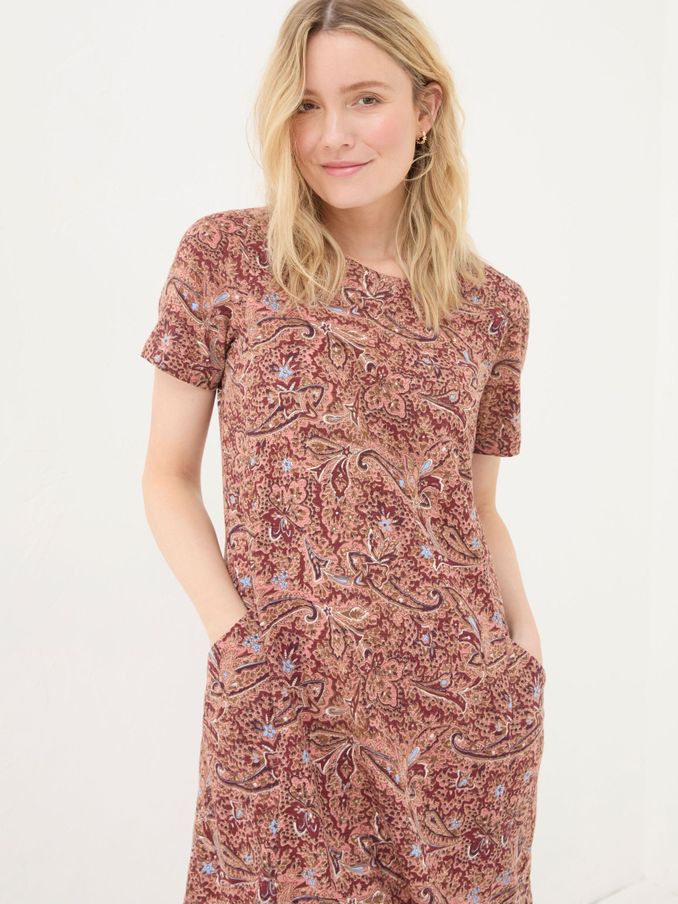 Simone Pink Jersey Dress (Q60515) | £28