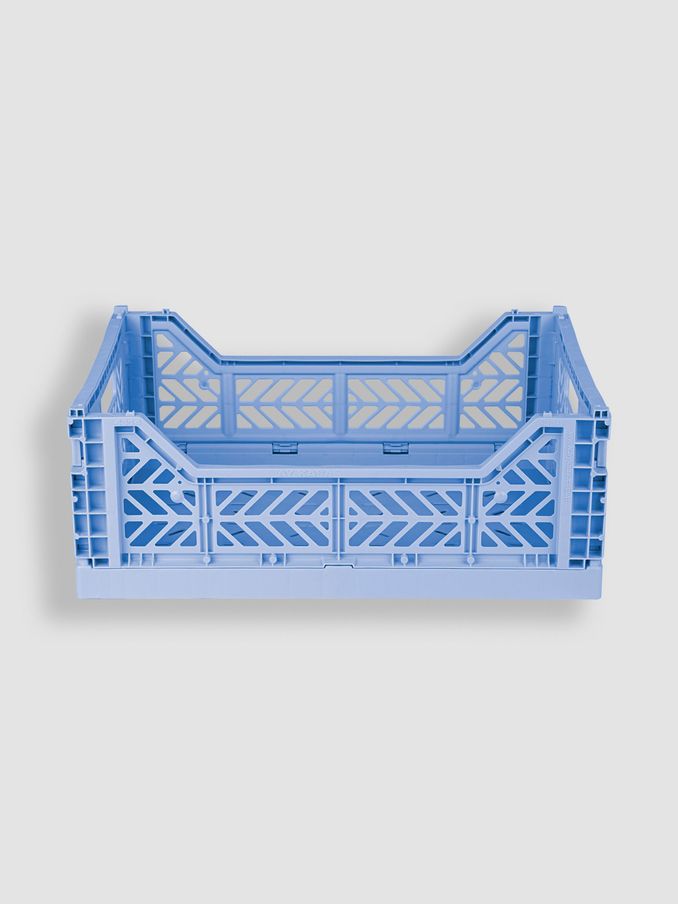 Baby Blue Aykasa Midi Folding Crate (Q61123) | £5