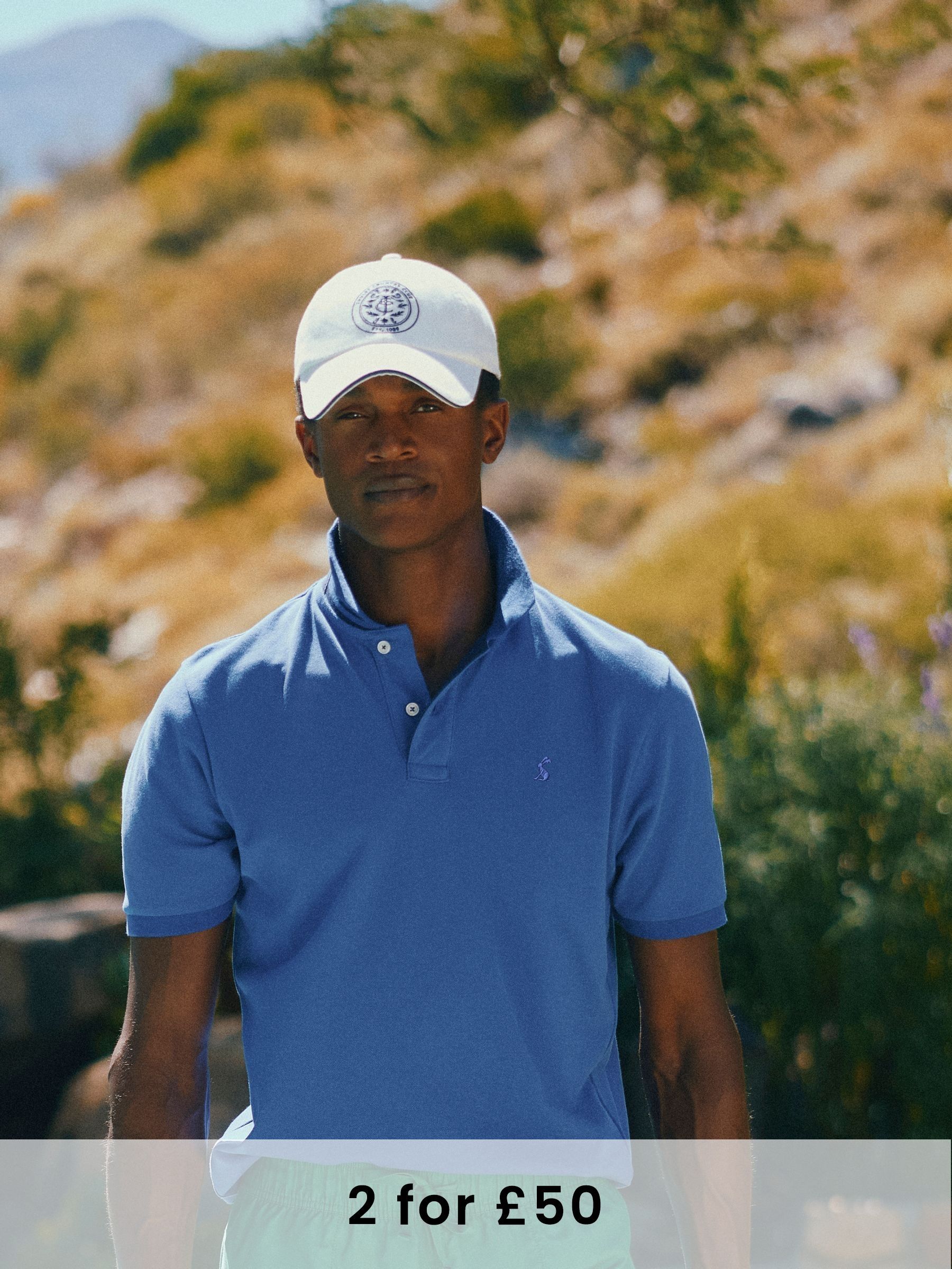 Woody Light Blue Cotton Pique Polo Shirt (Q61244) | £30