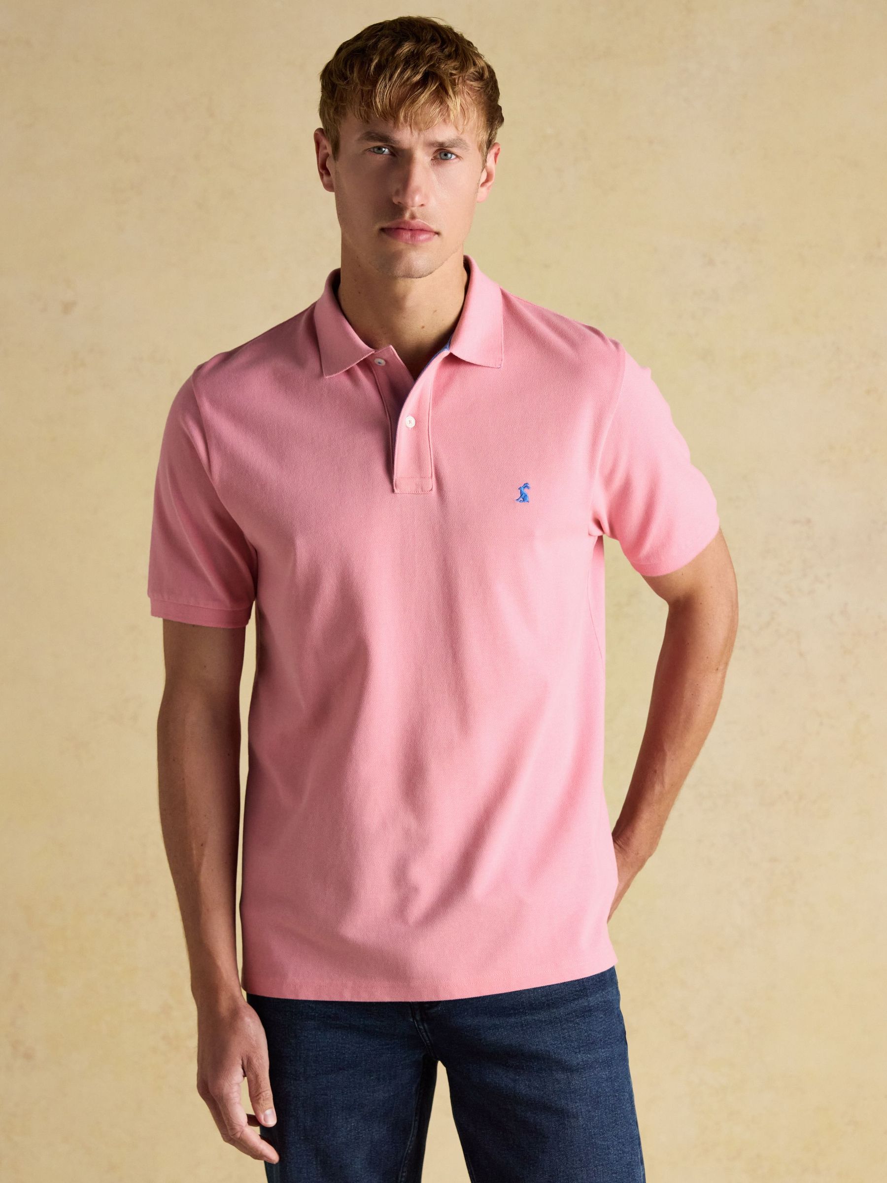 Woody Pink Cotton Pique Polo Shirt