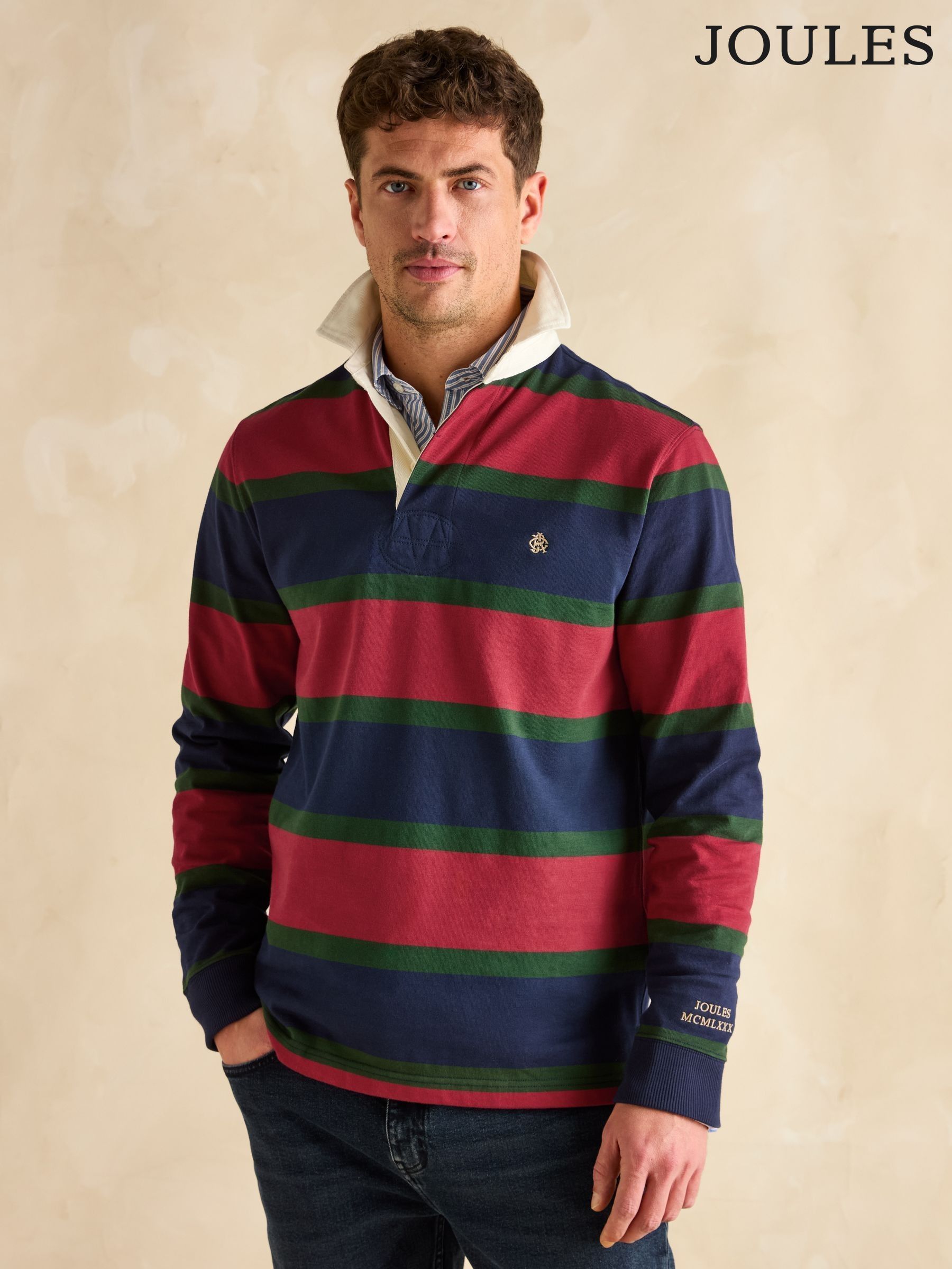 Rugby Club Red & Navy Shirt (Q61490) | £59