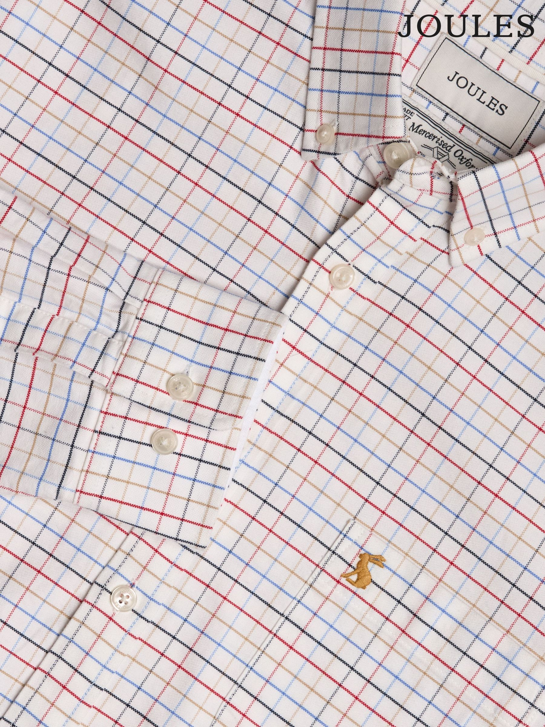 Oxford Cream Check Long Sleeve Classic Fit Shirt (Q61501) | £49.50