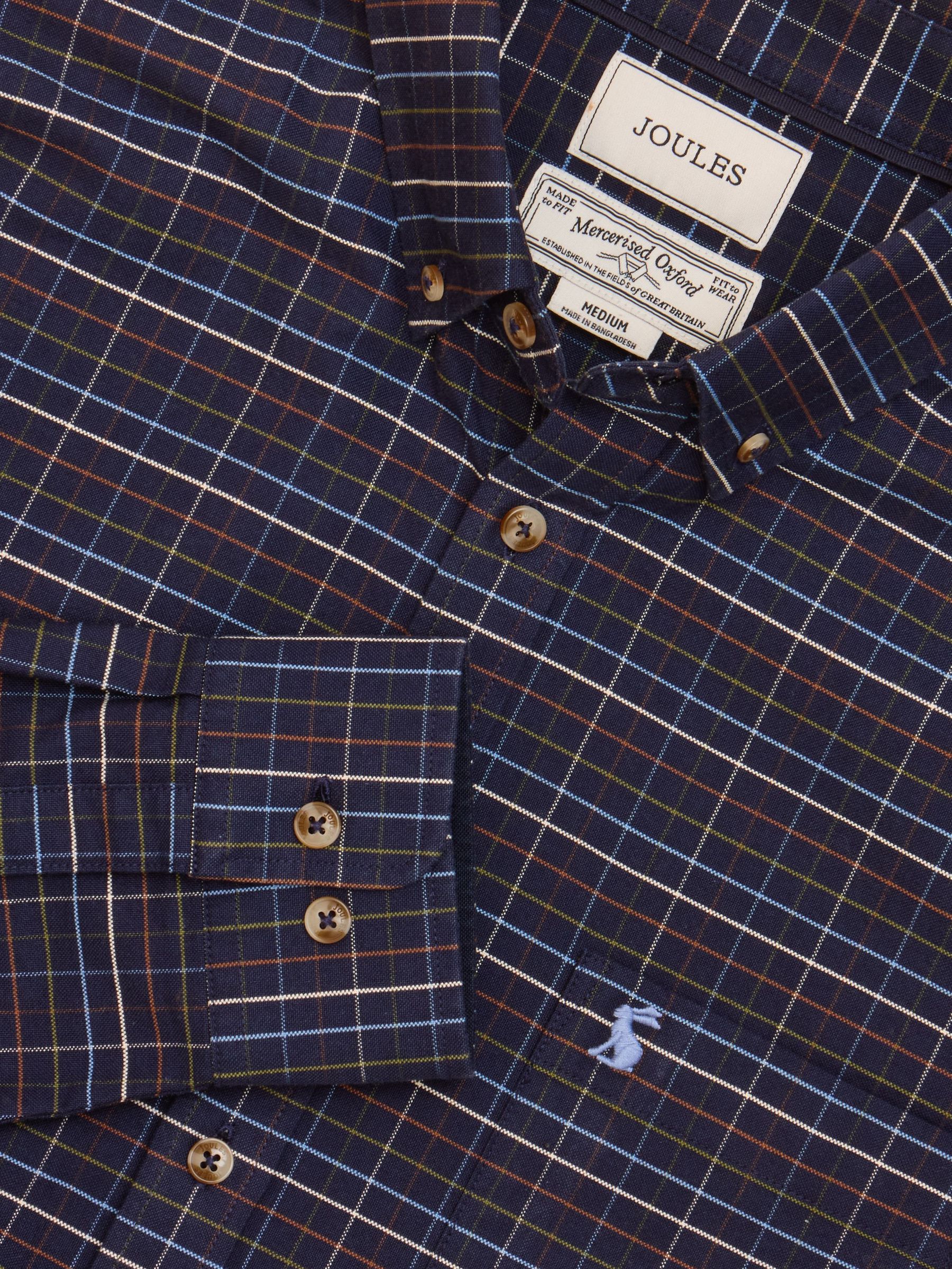 Oxford Navy Check Long Sleeve Classic Fit Shirt (Q61504) | £49.50