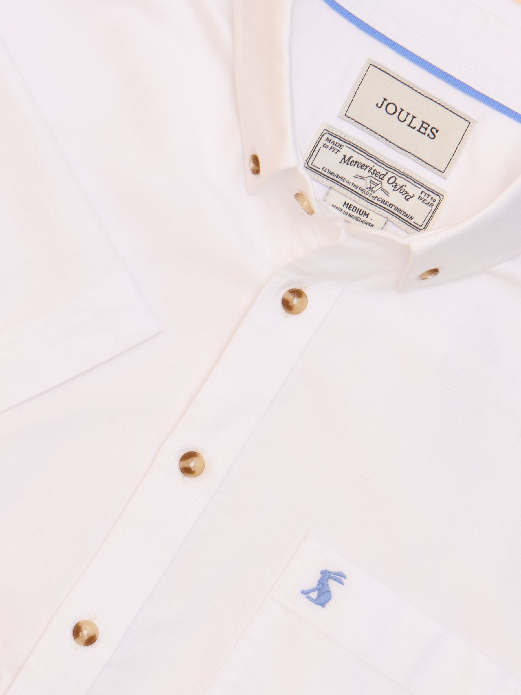 Oxford White Short Sleeve Classic Fit Shirt (Q61510) | £35