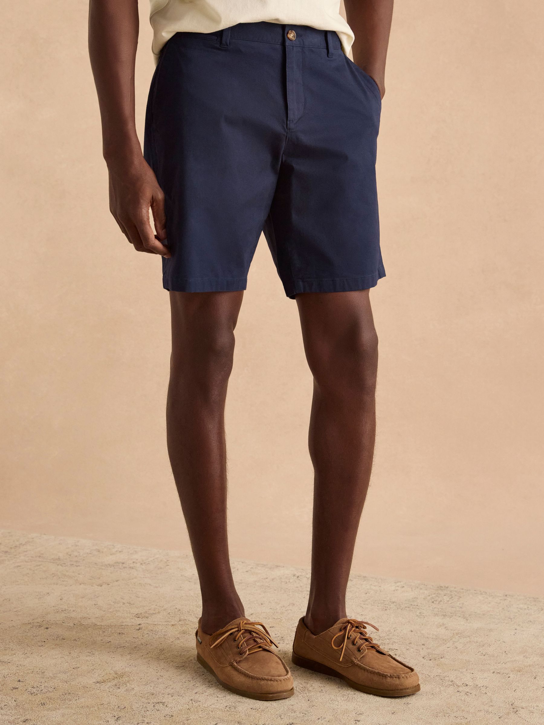 Classic Fit Navy Chino Shorts (Q61589) | £35