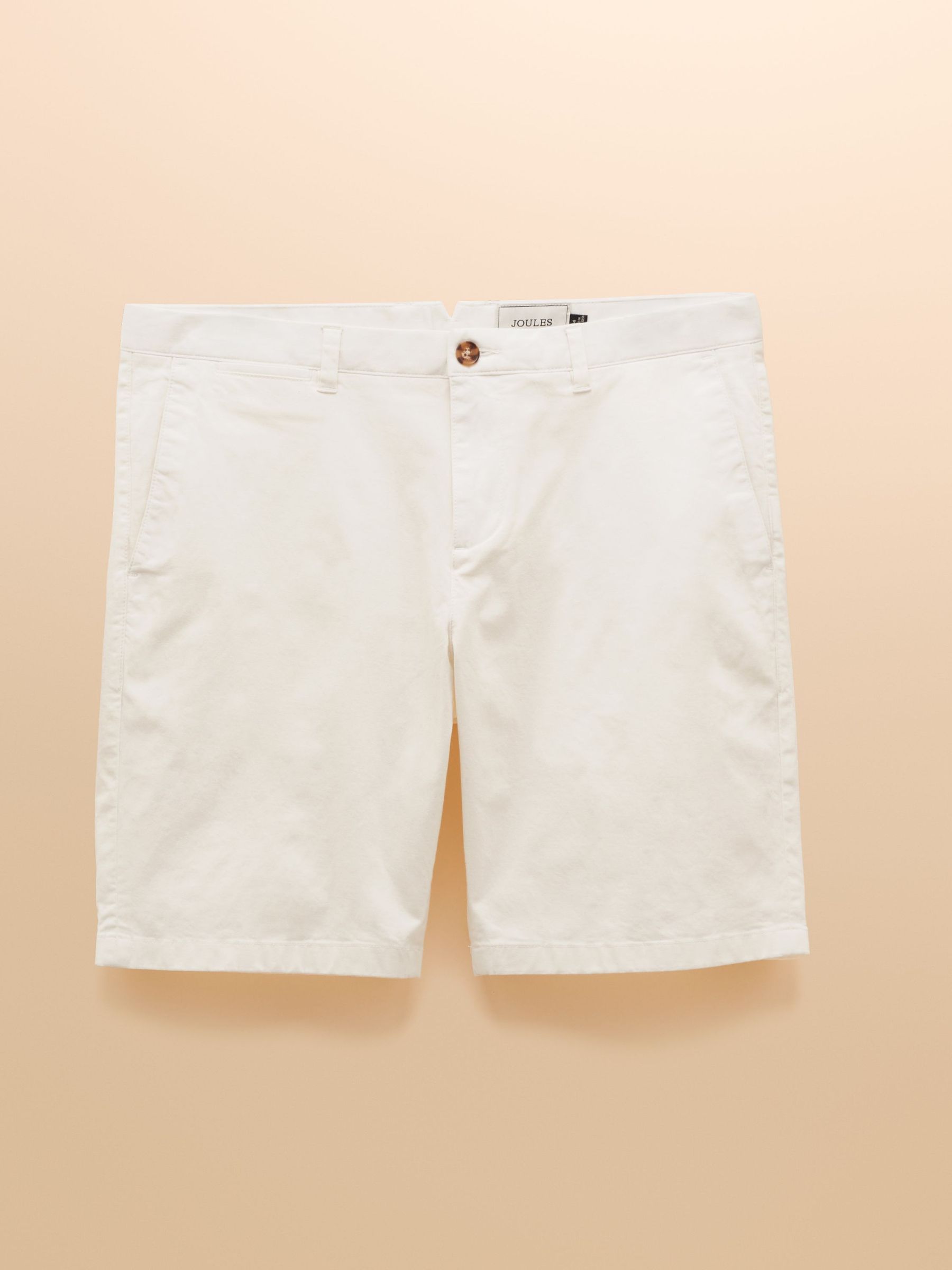 Classic Fit White Chino Shorts