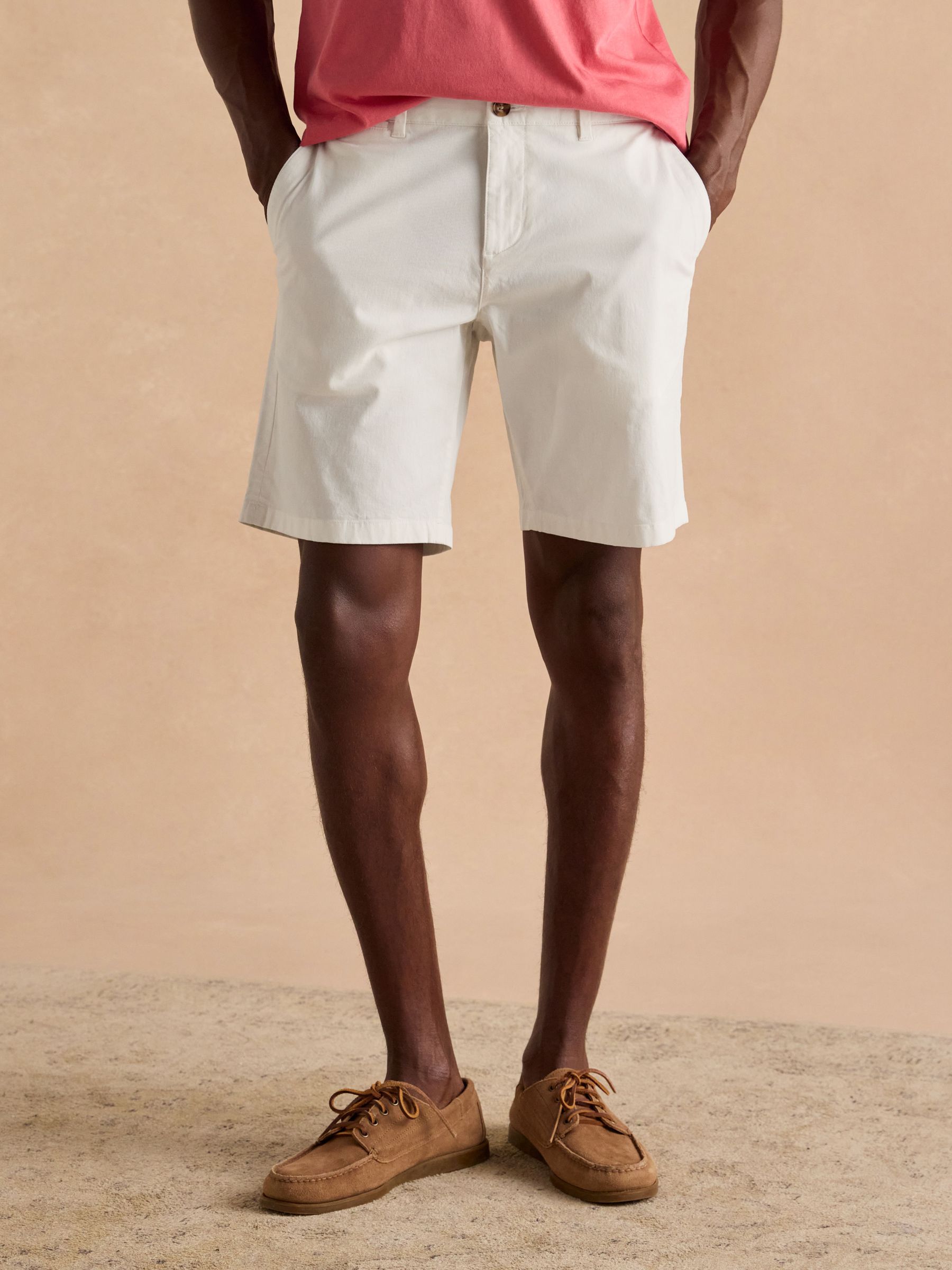 Classic Fit White Chino Shorts (Q61594) | £35
