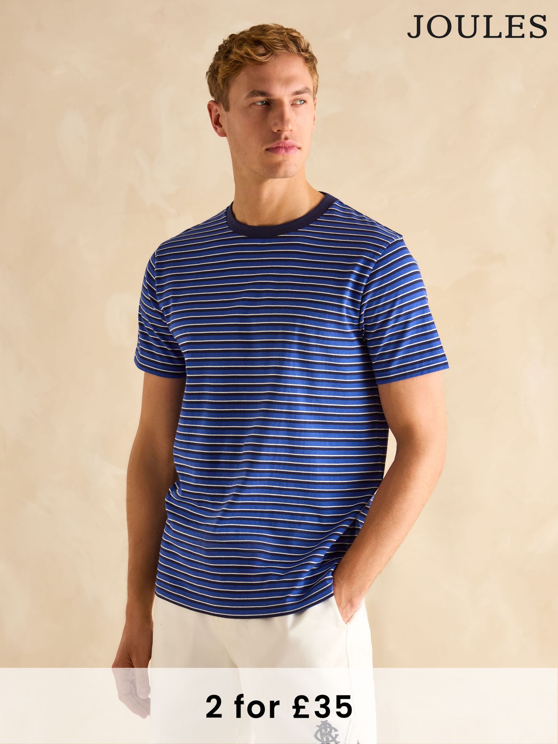 Everyday Blue Stripe Crew Neck T-Shirt (Q62036) | £22