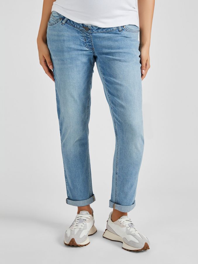 Light Wash Blue Mom Maternity Denim Jeans (Q63613) | £45