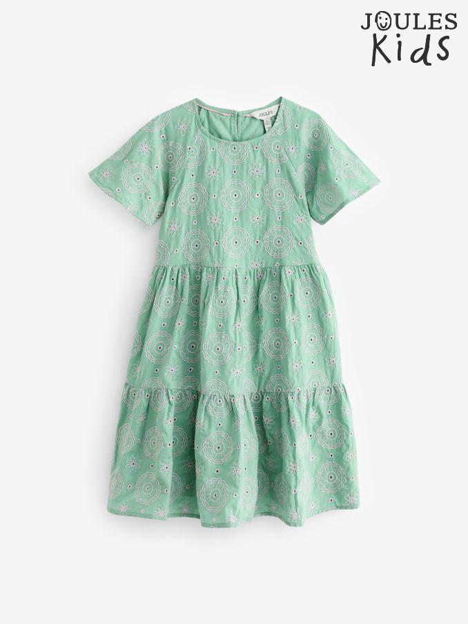 Girls' Sunshine Green Tiered Woven Dress (Q69711) | £23 - £25