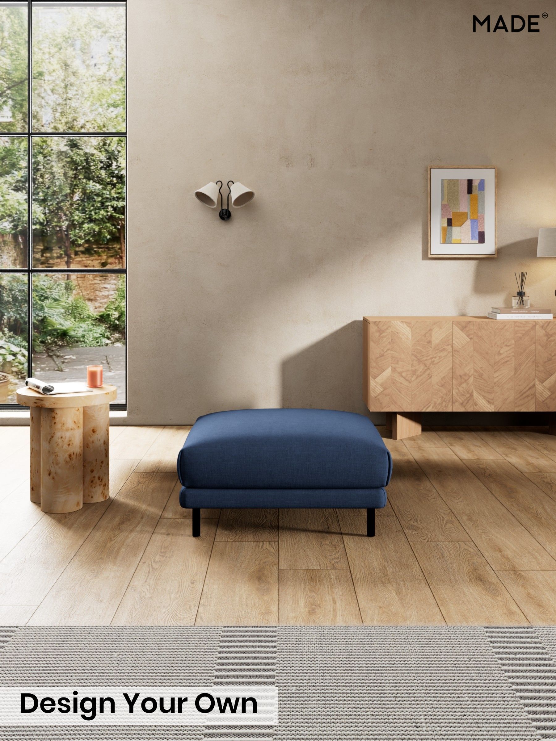 Natural Blend/Navy Blue - Odin By Made
