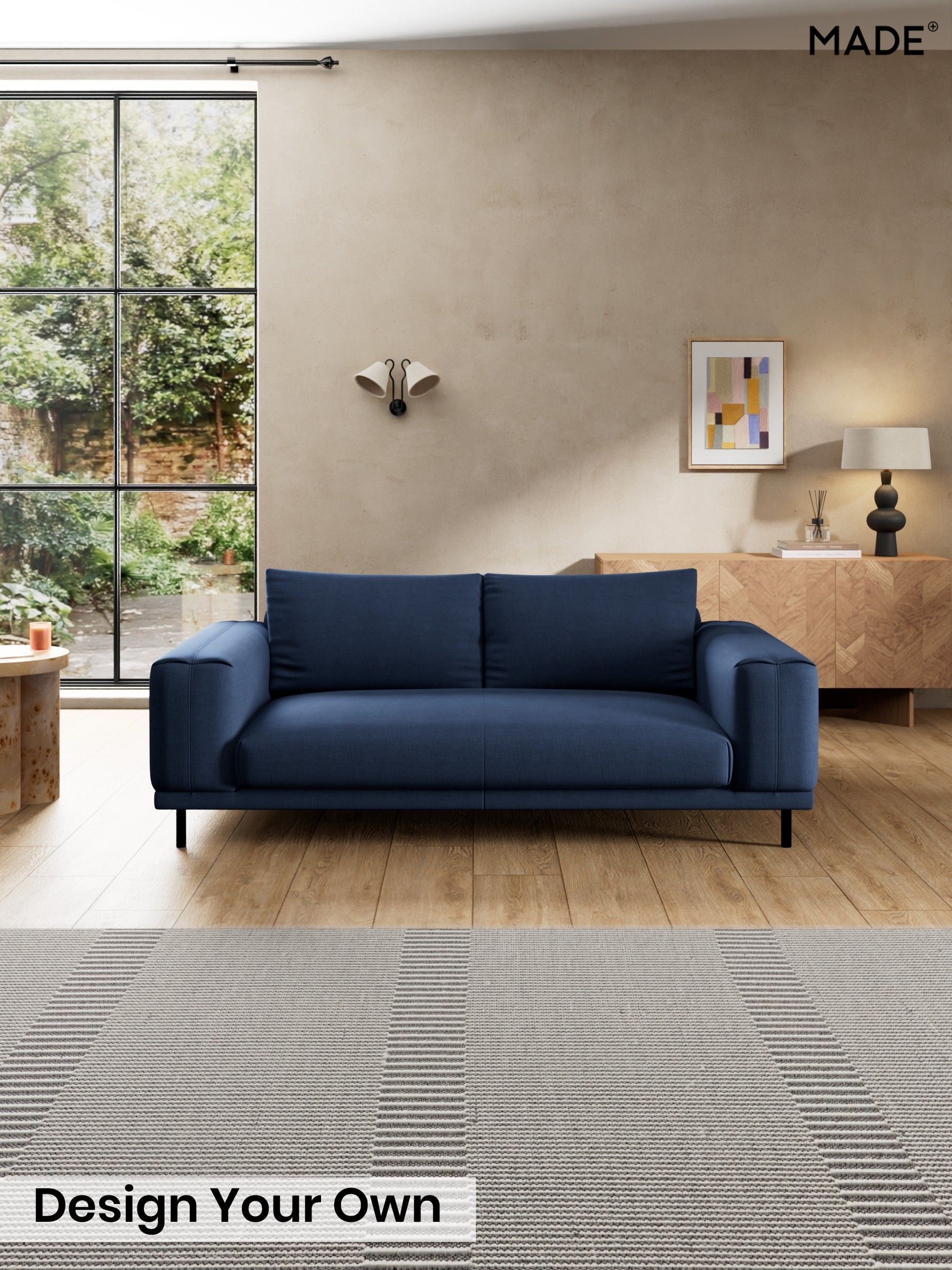 Natural Blend/Navy Blue - Odin By Made