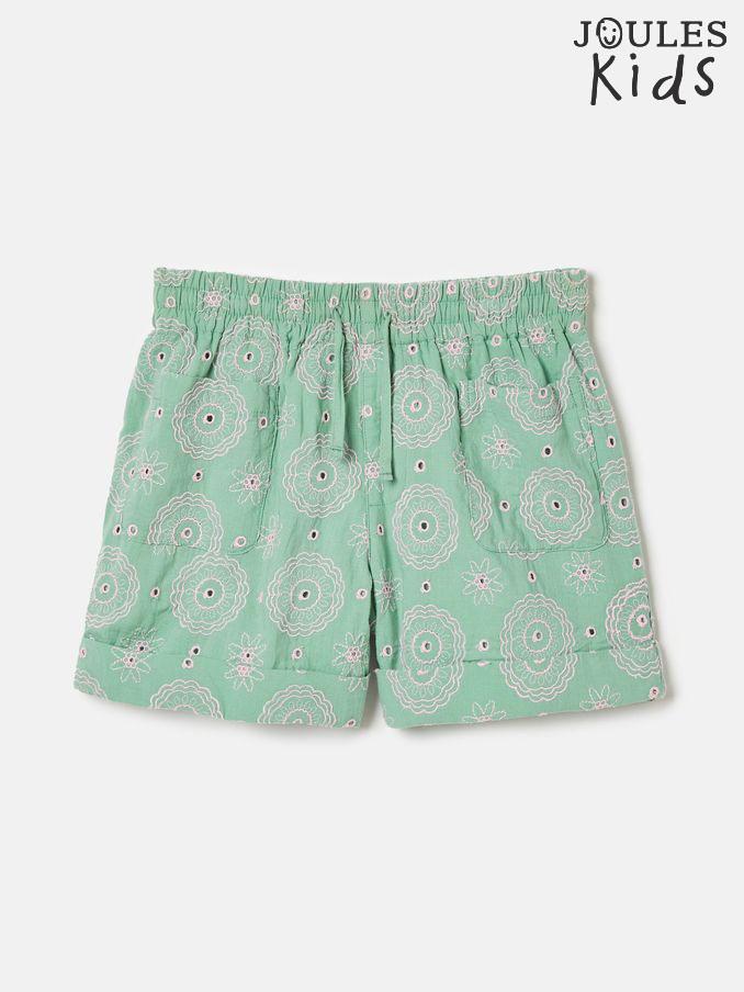 Girls' Hopscotch Green Woven Shorts (Q69833) | £15 - £17