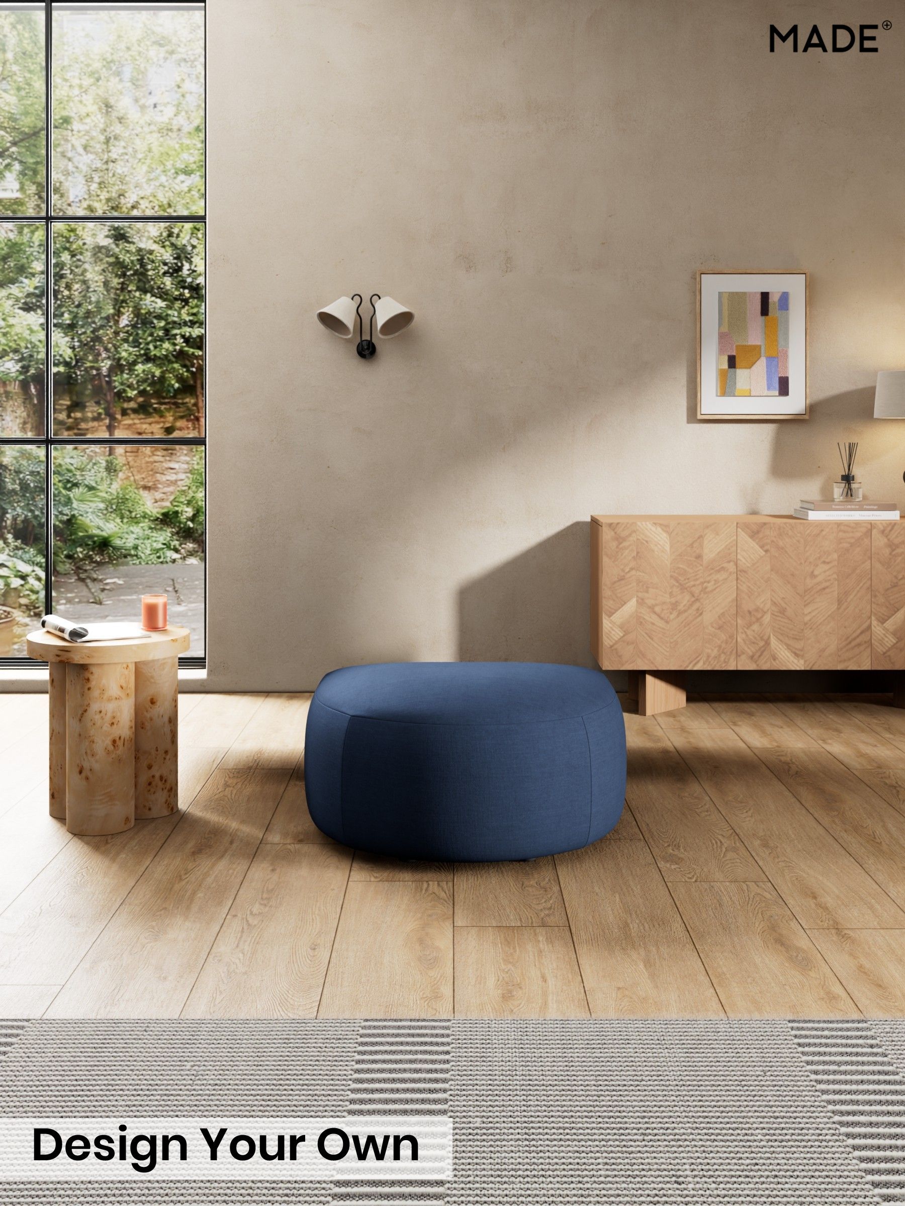 Natural Blend/Navy Blue - Soma By Made