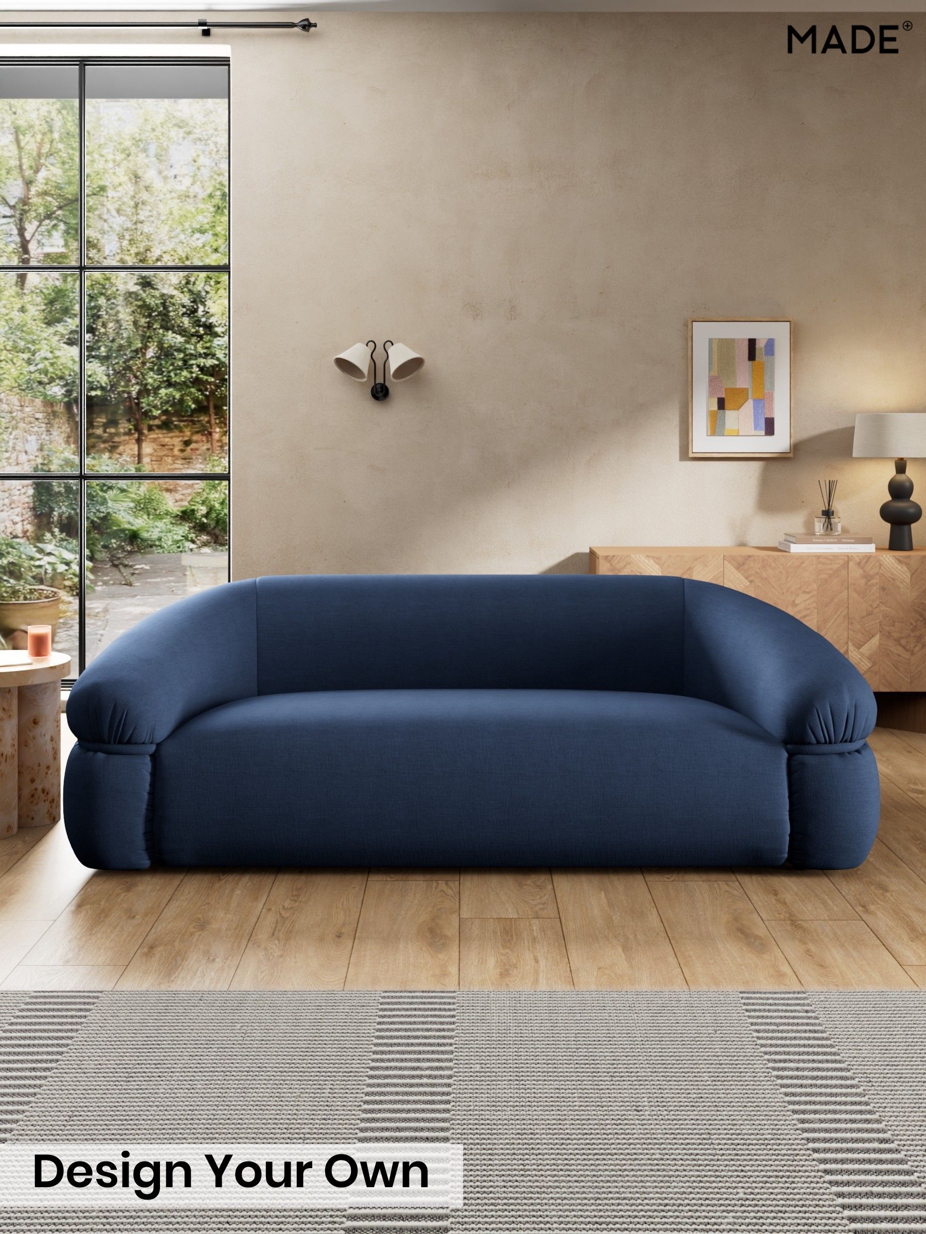 Natural Blend/Navy Blue - Soma By Made