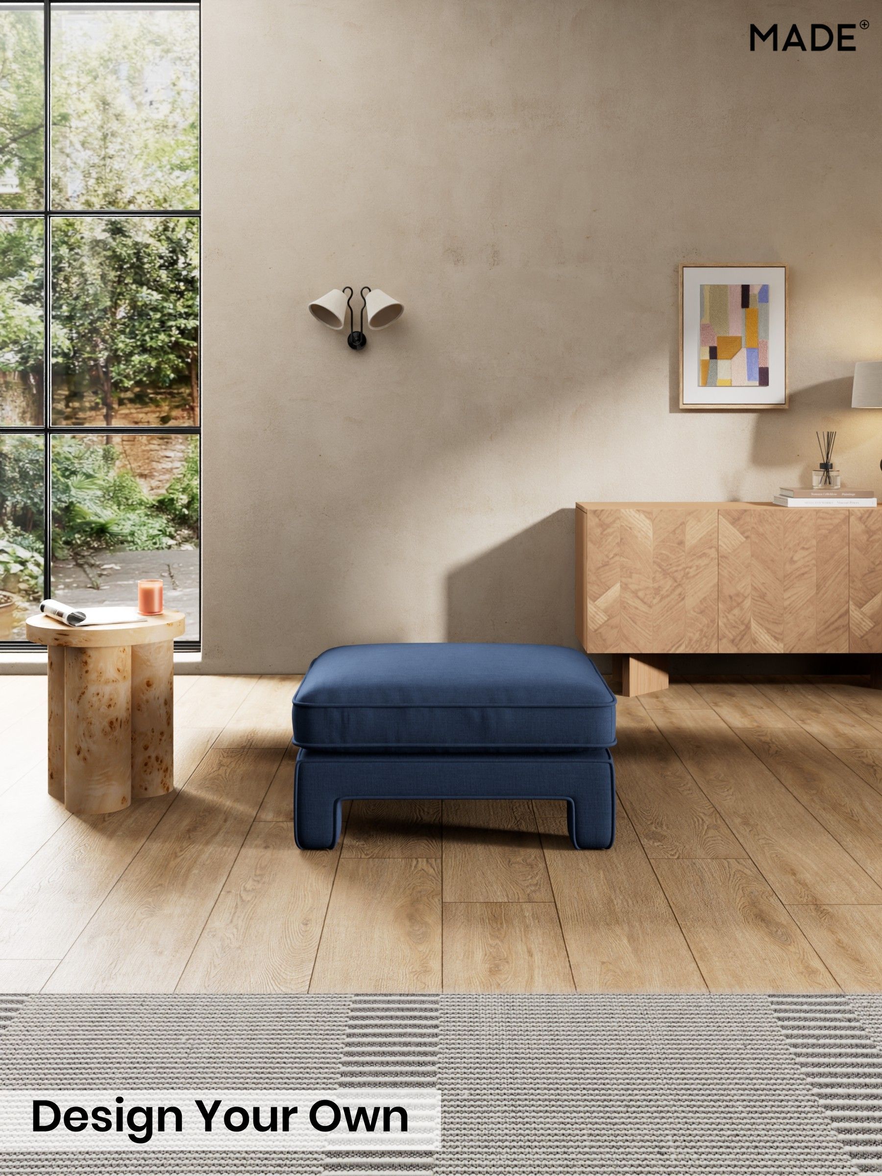 Natural Blend/Navy Blue - Holloway By Made