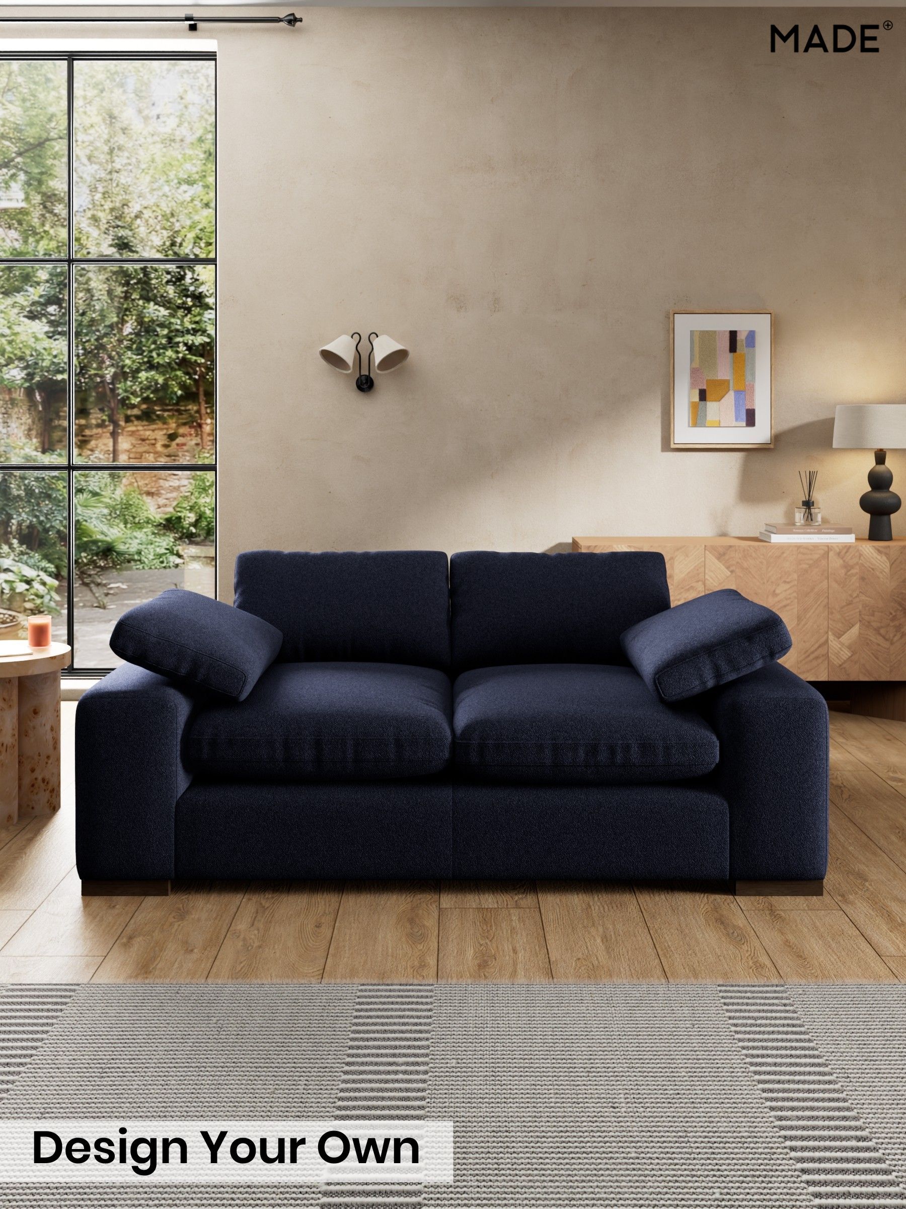 Soft Touch Boucle/Navy Blue - Melbourne By Made