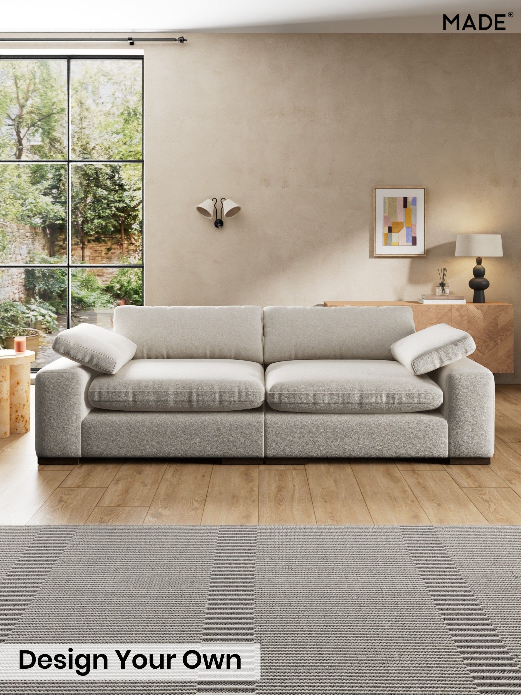 Soft Touch Boucle/Off White - Melbourne By Made