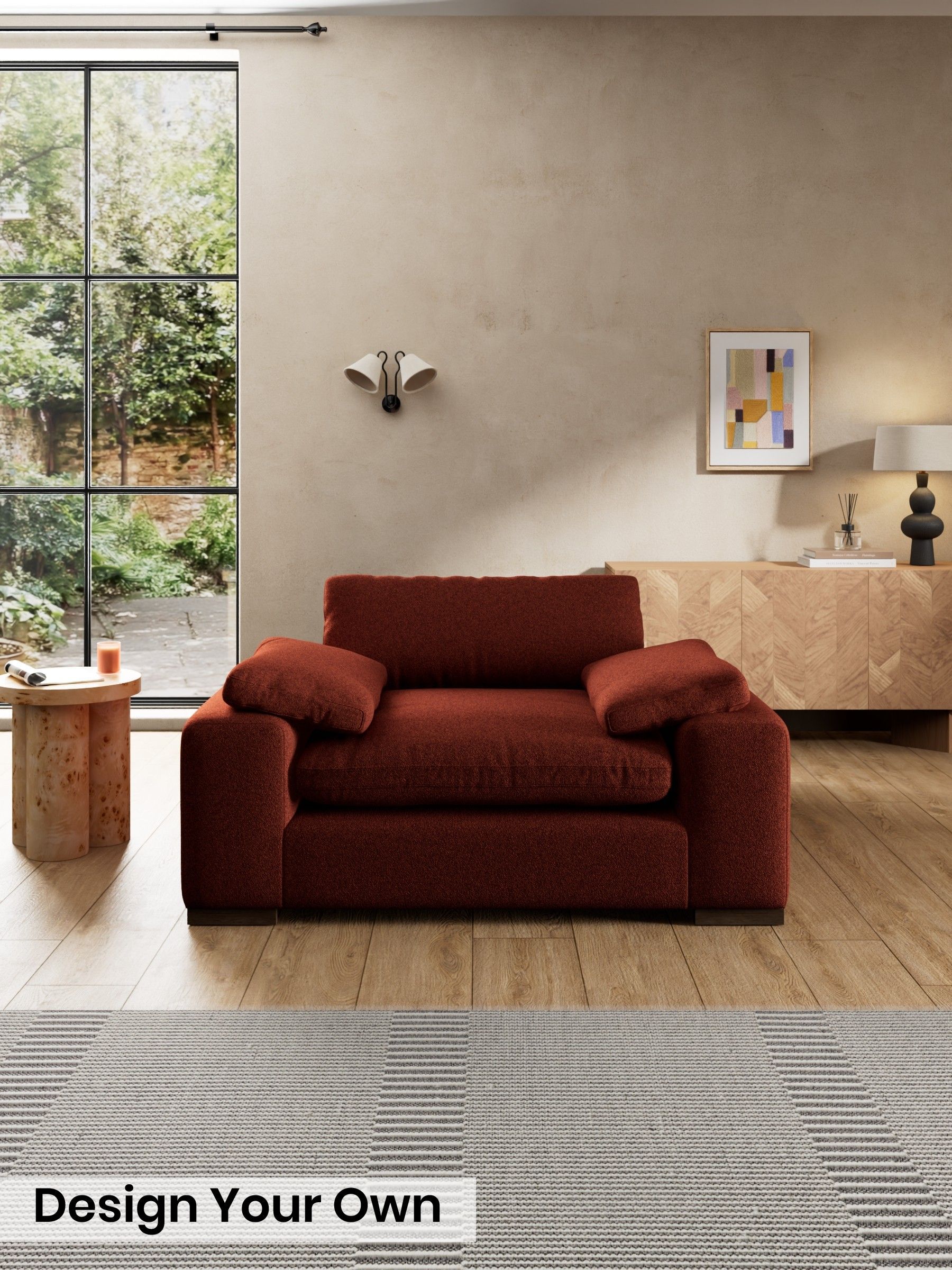 Soft Touch Boucle/Rust Orange - Melbourne Luxe By Made