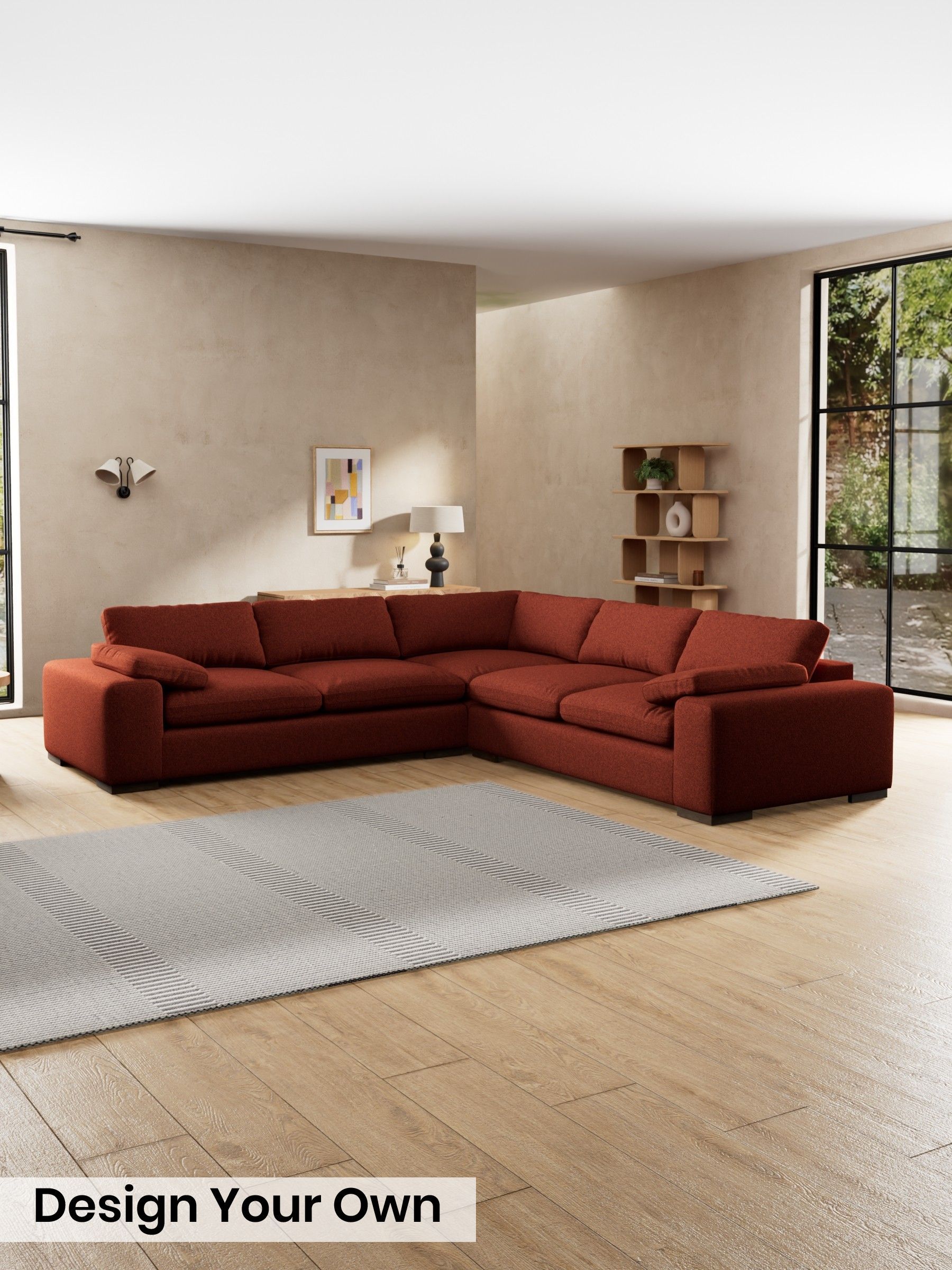 Soft Touch Boucle/Rust Orange - Melbourne Luxe By Made