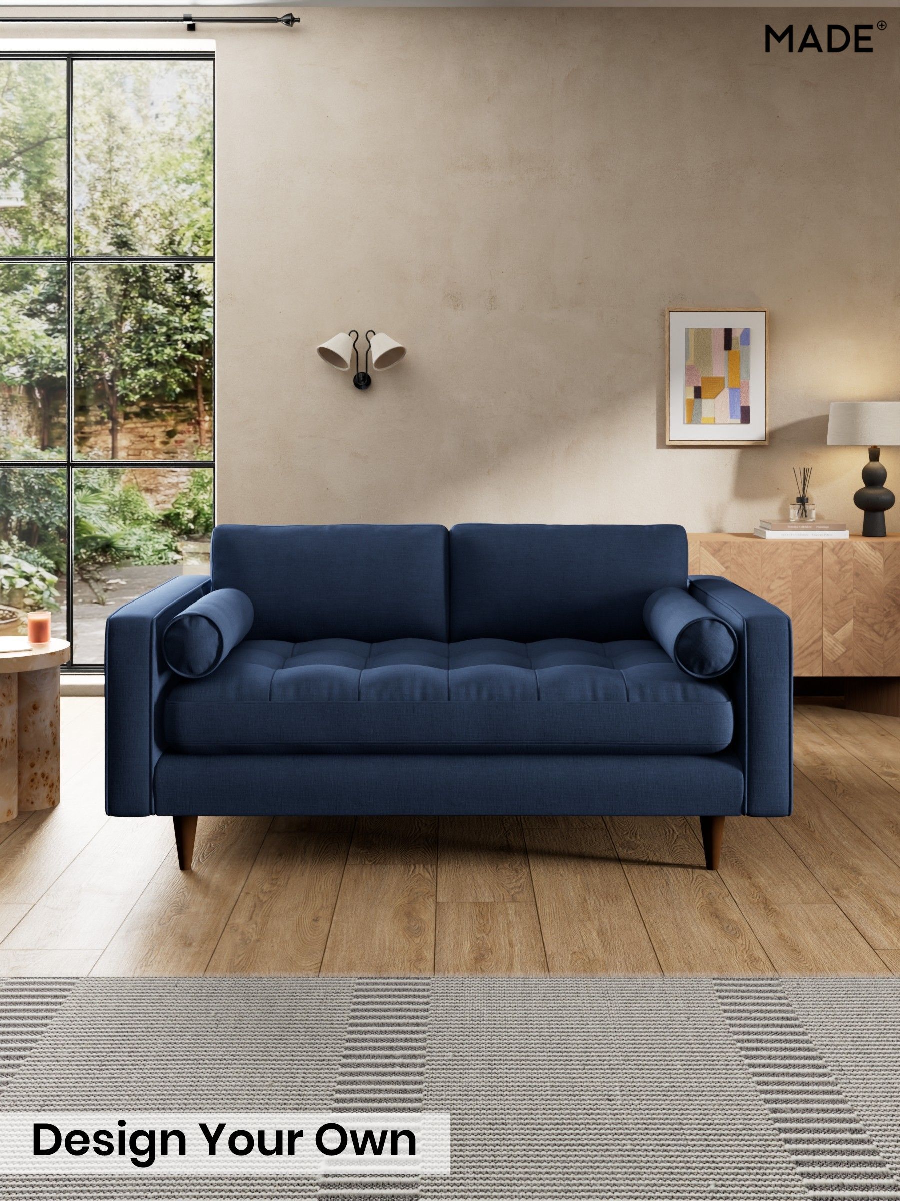 Natural Blend/Navy Blue - Scott By Made