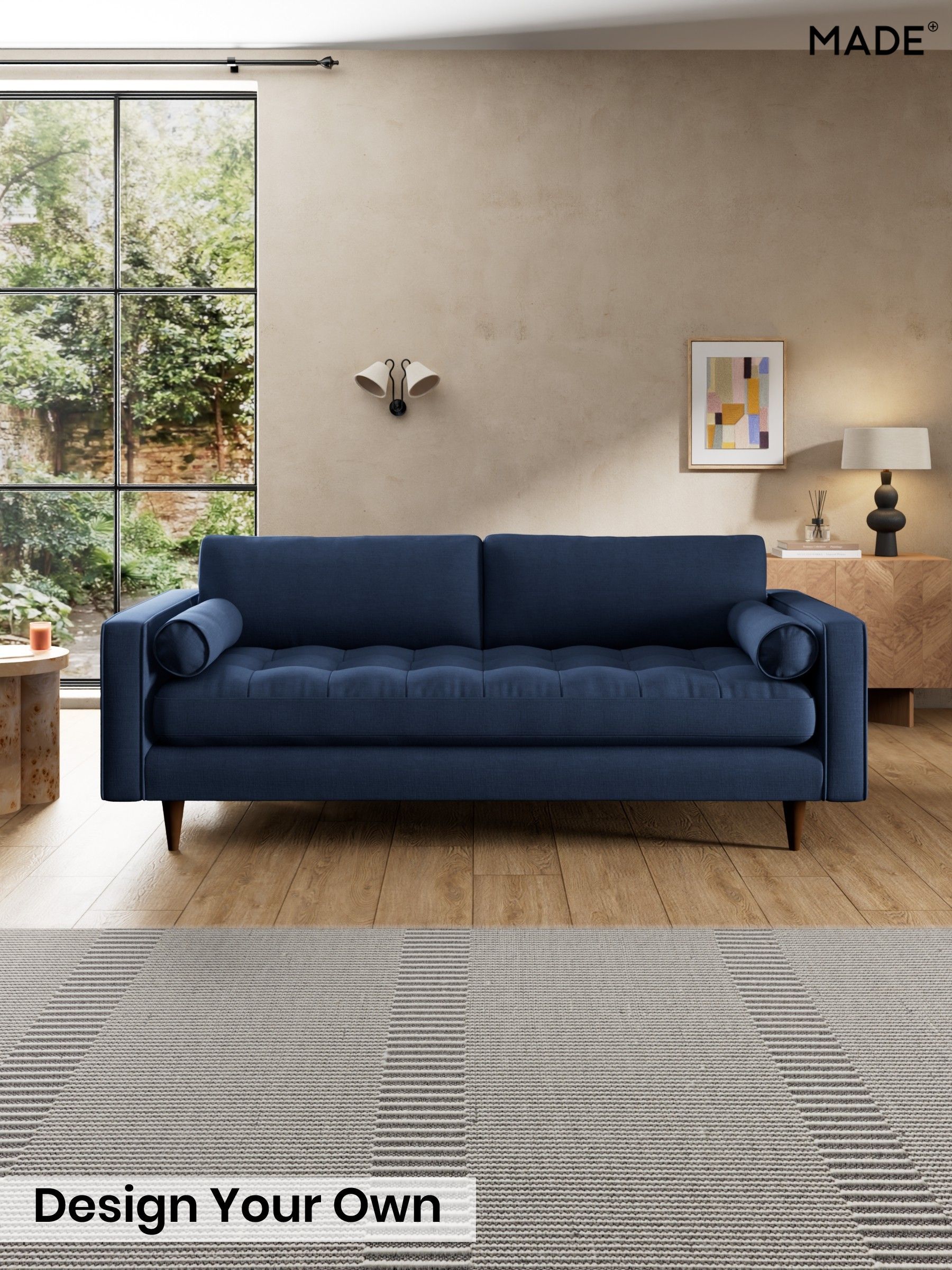 Natural Blend/Navy Blue - Scott By Made