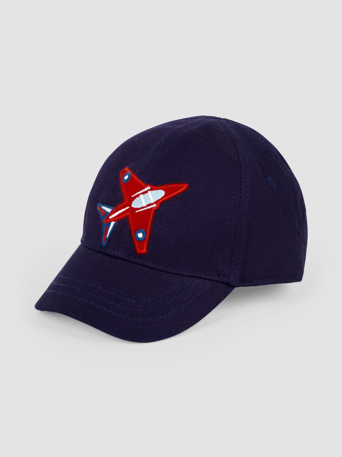 Navy Blue Arrows Appliqué Cap (Q71653) | £8