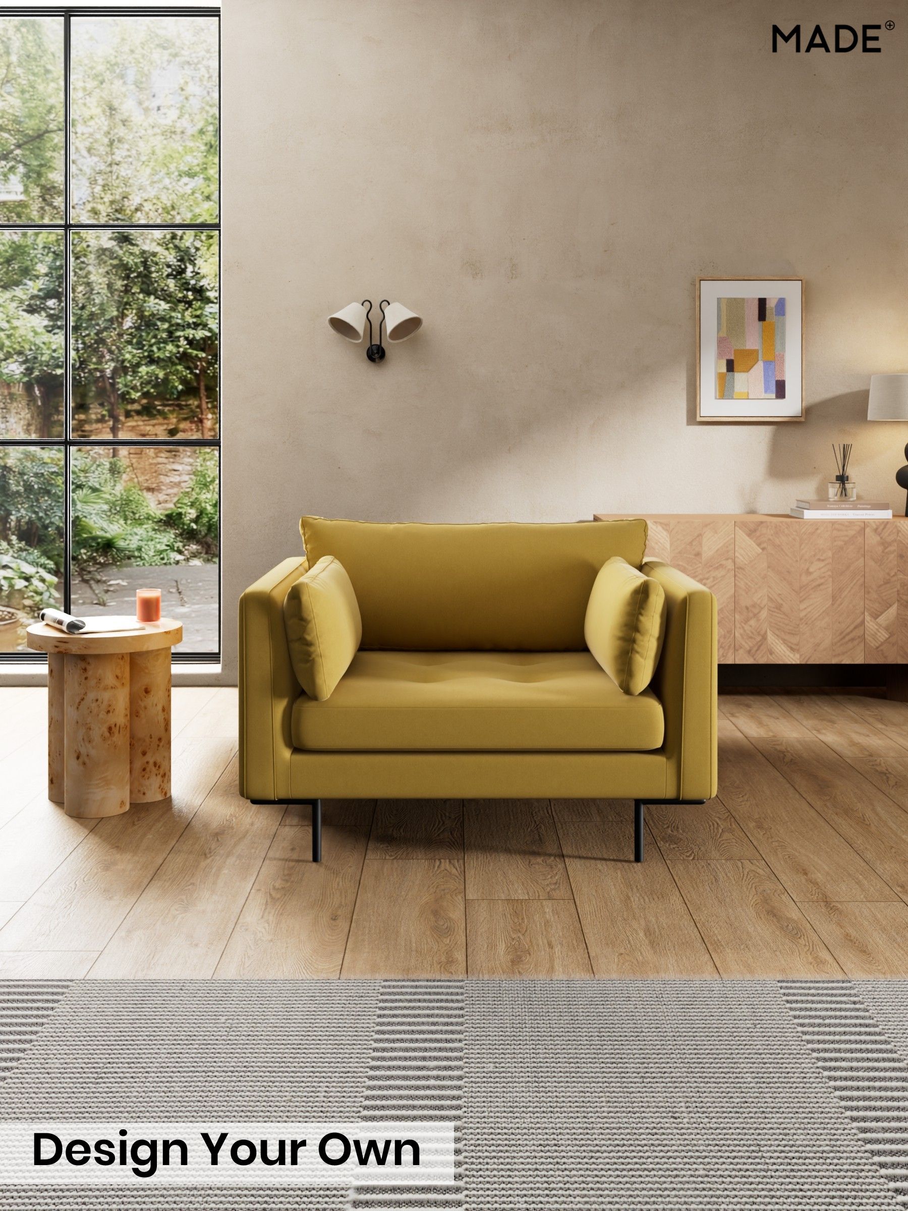 Cotton Velvet Blend/Honey Yellow - Harlow By Made