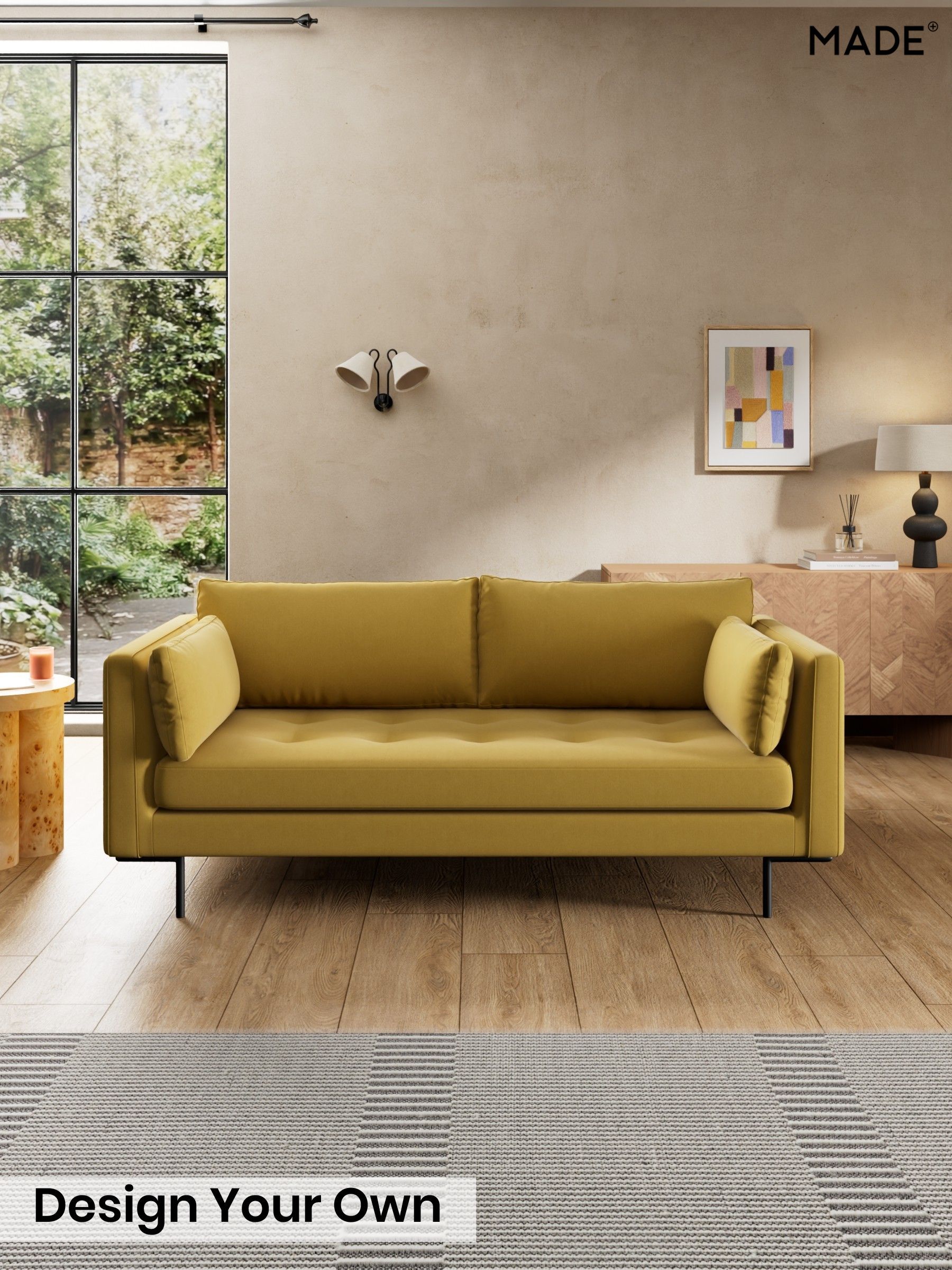 Cotton Velvet Blend/Honey Yellow - Harlow By Made