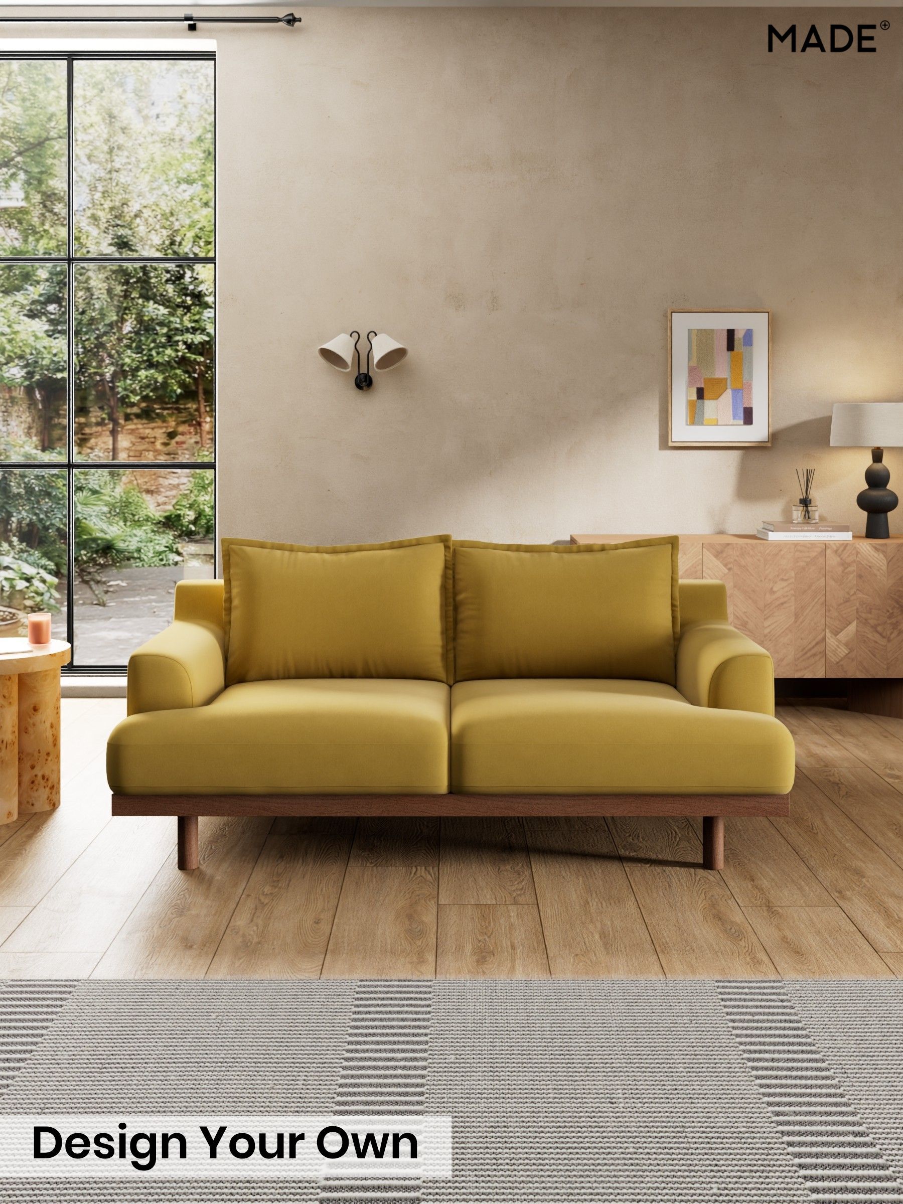 Cotton Velvet Blend/Honey Yellow - Turin By Made