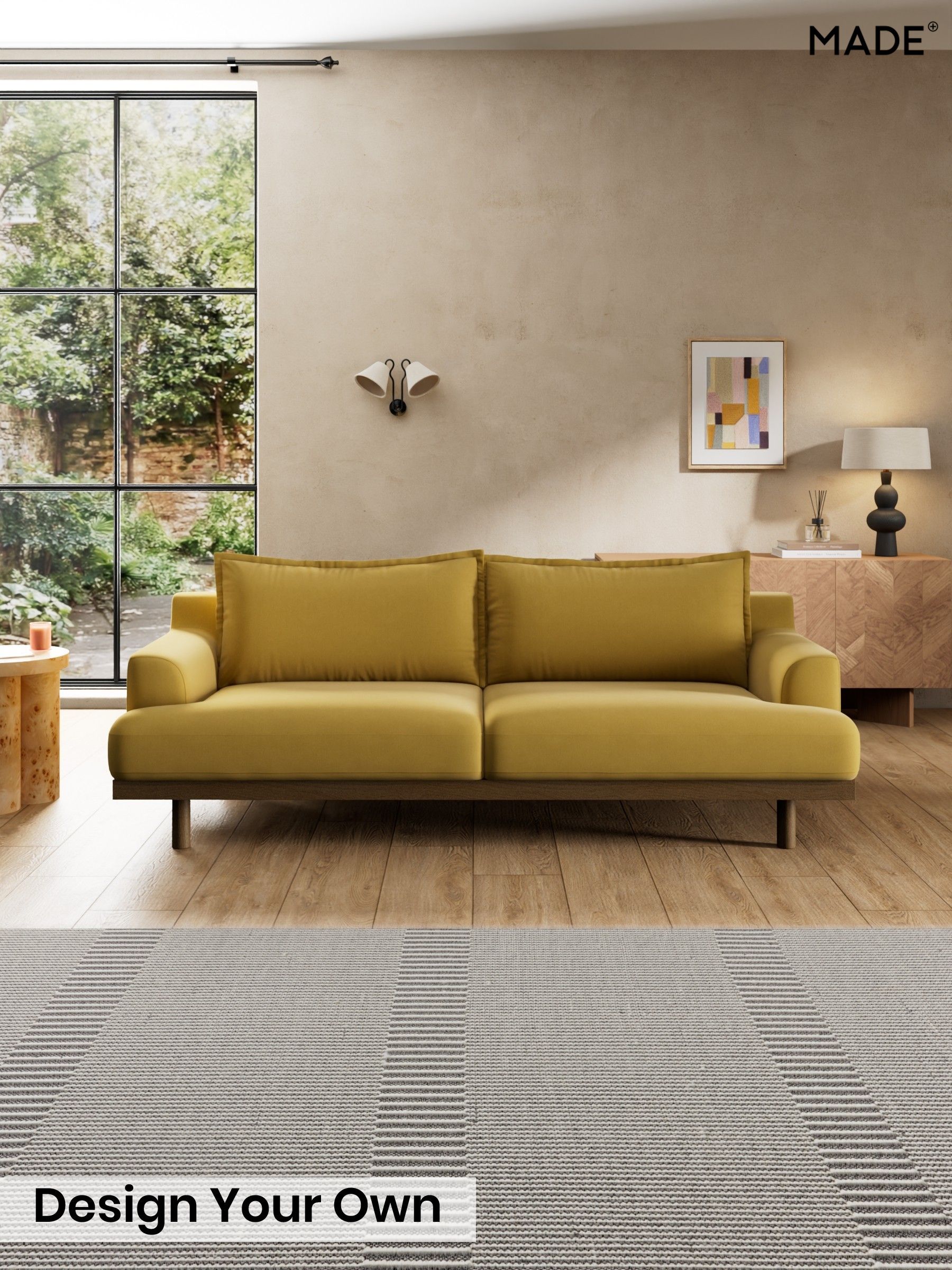 Cotton Velvet Blend/Honey Yellow - Turin By Made