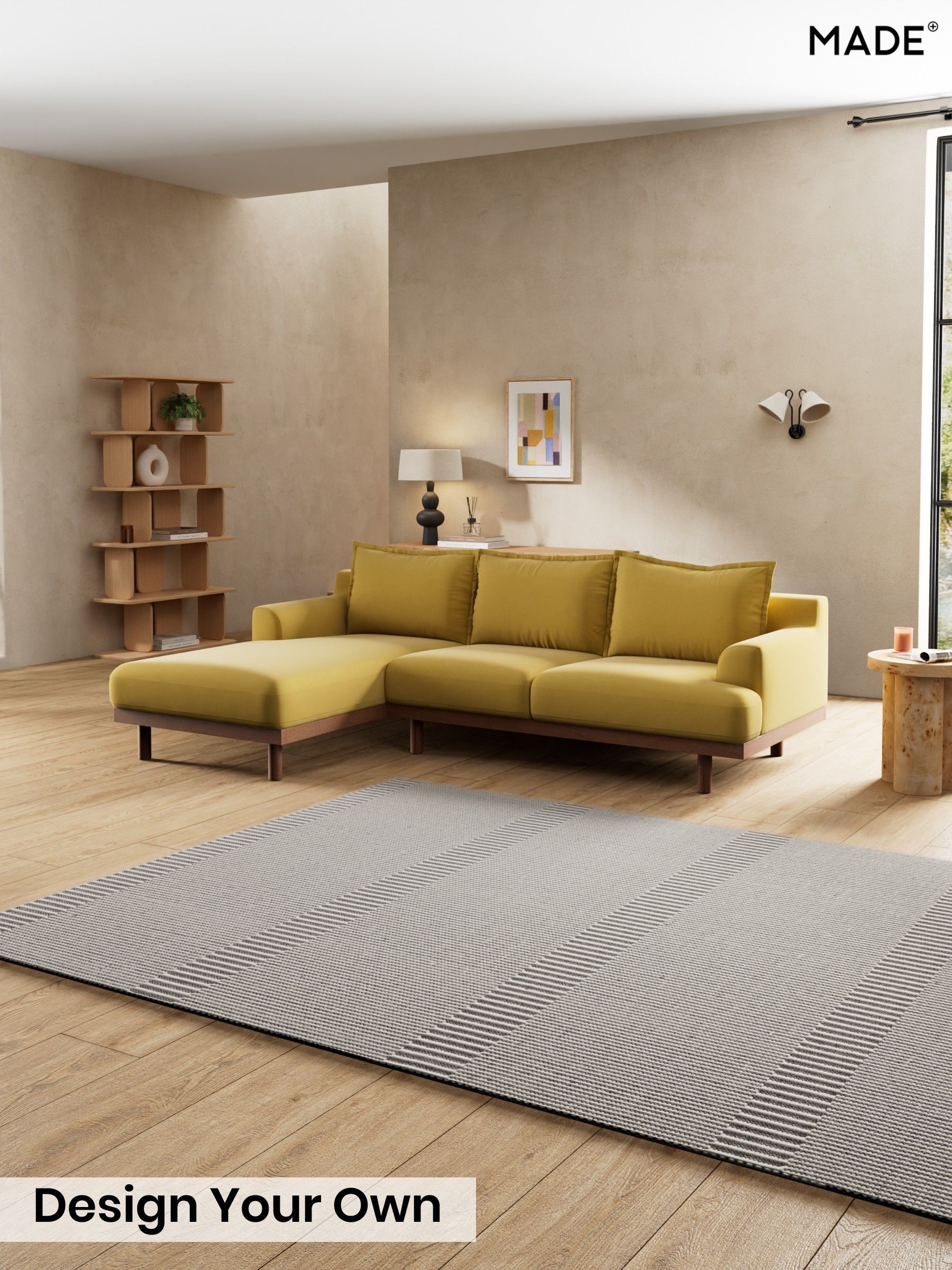 Cotton Velvet Blend/Honey Yellow - Turin By Made