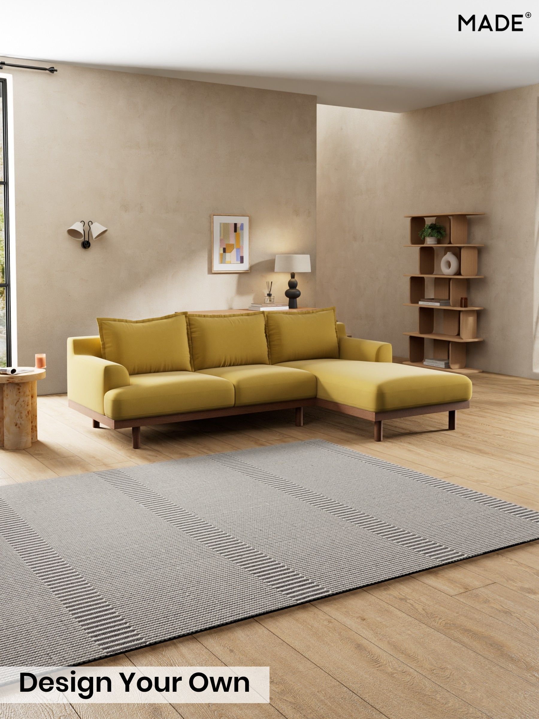 Cotton Velvet Blend/Honey Yellow - Turin By Made