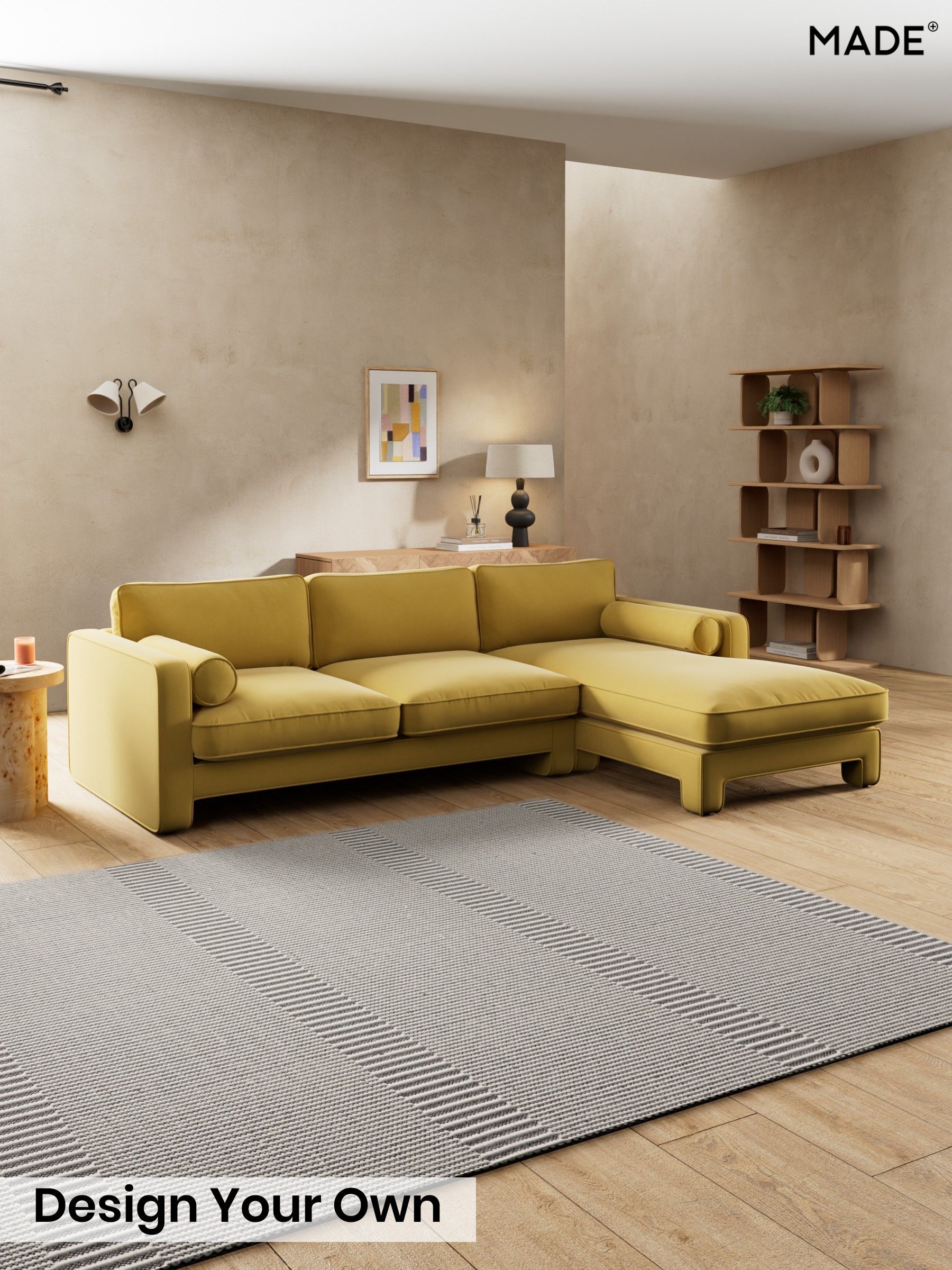 Cotton Velvet Blend/Honey Yellow - Holloway By Made