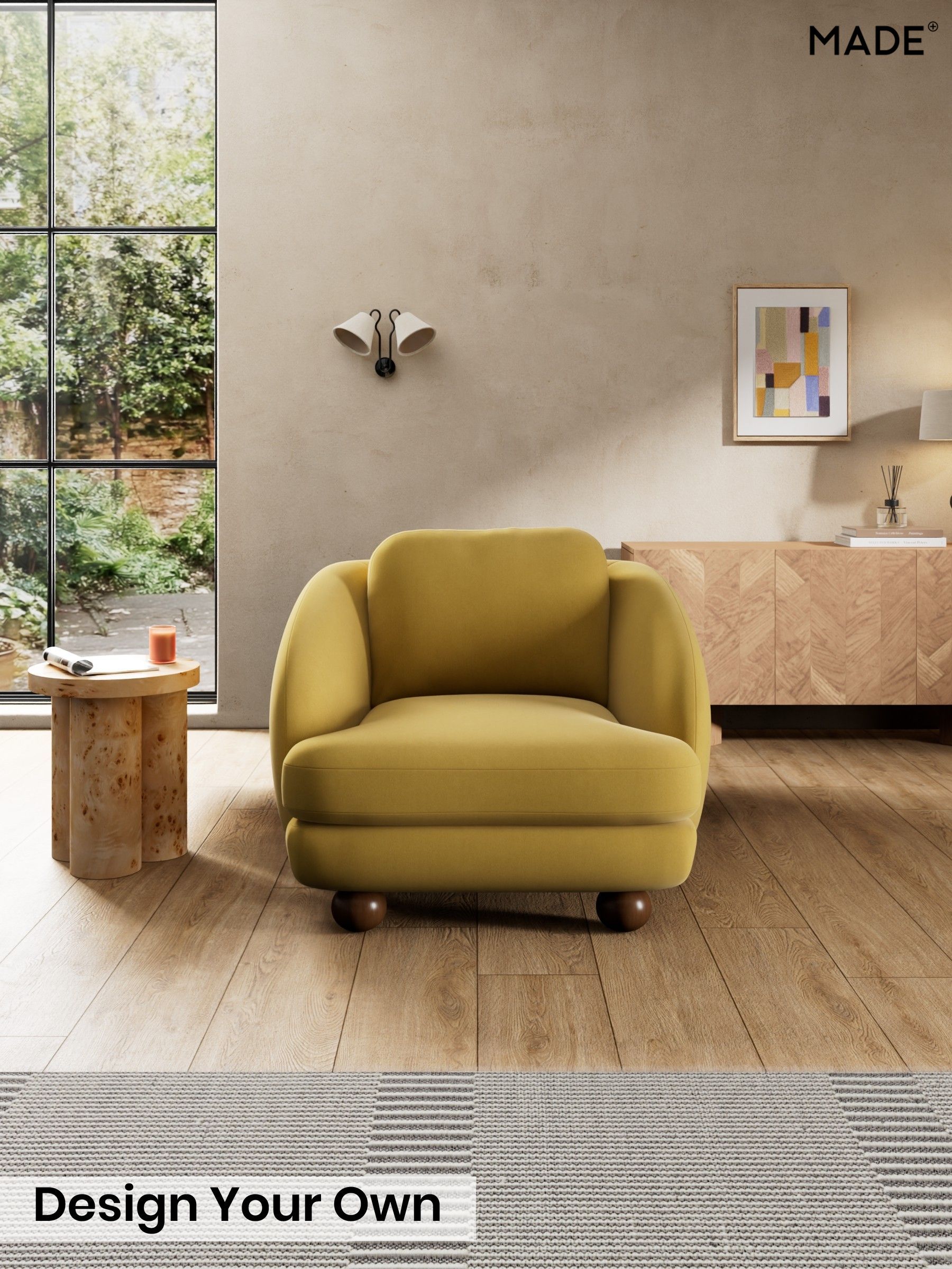 Cotton Velvet Blend/Honey Yellow - Madris By Made