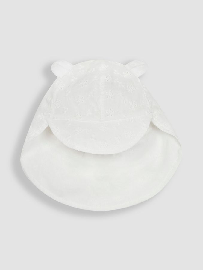 White Broderie Legionnaire Cap (Q74169) | £5