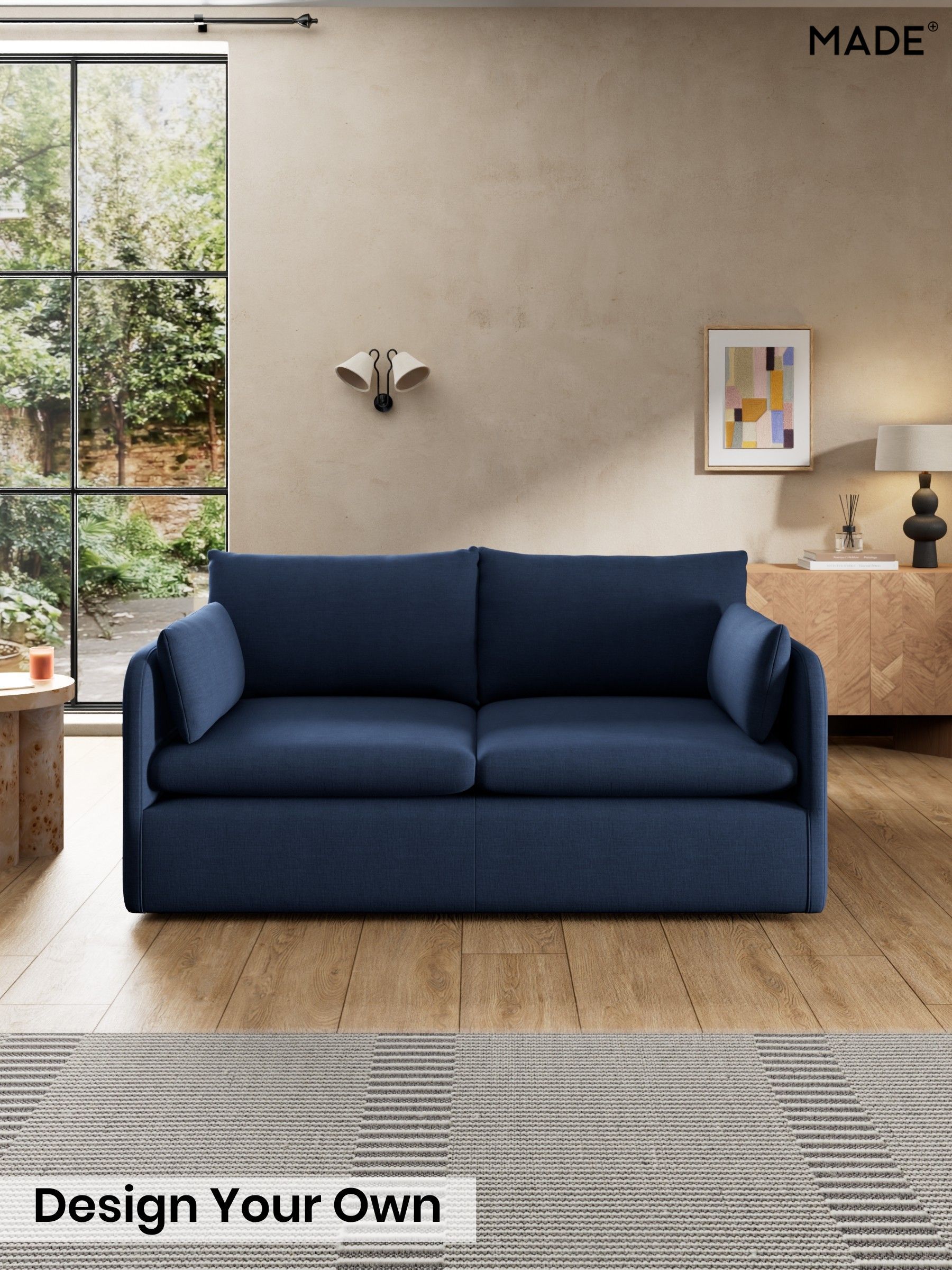 Natural Blend/Navy Blue - Jackson By Made