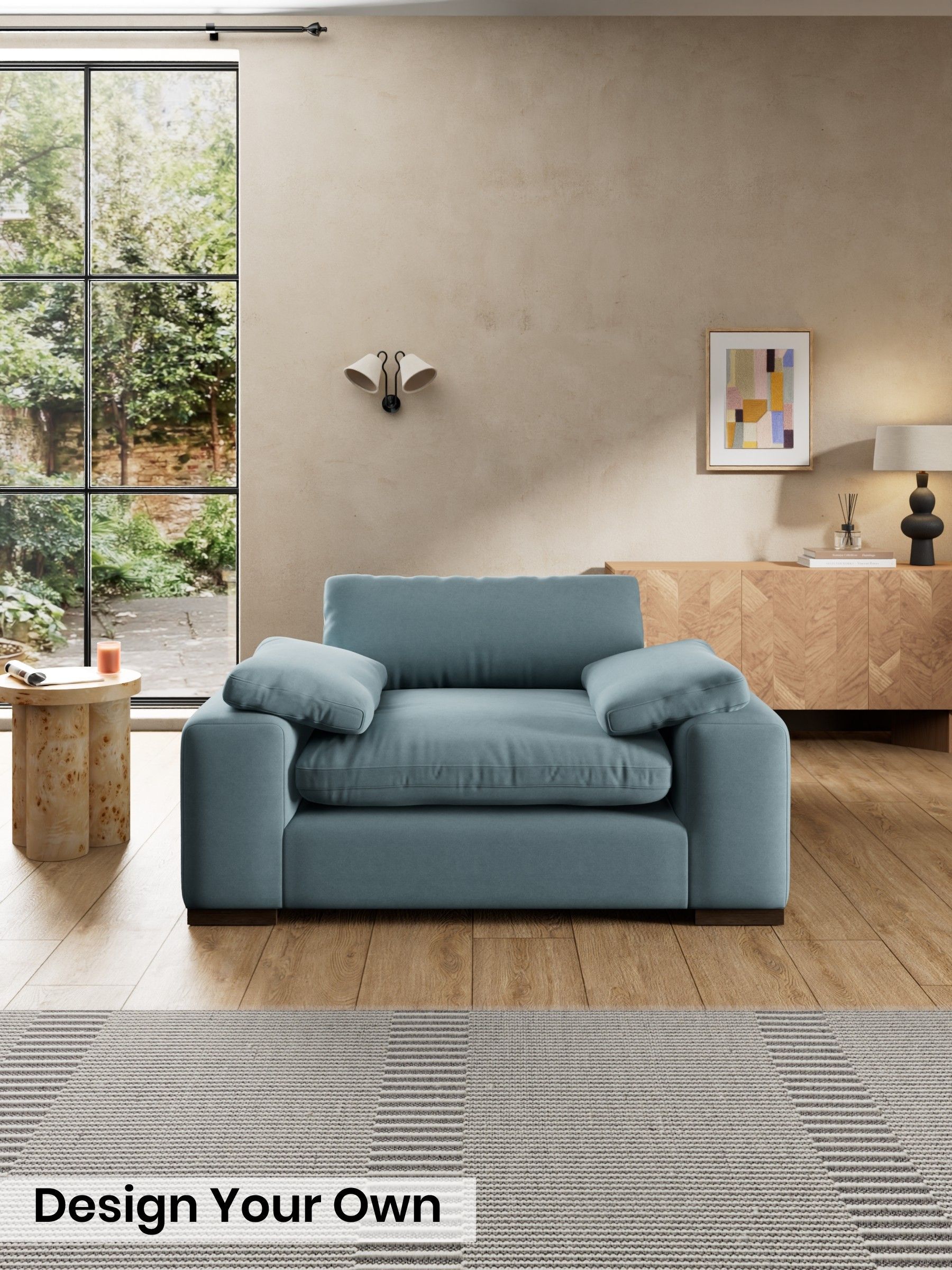 Cotton Velvet Blend/Denim Blue - Melbourne Luxe By Made