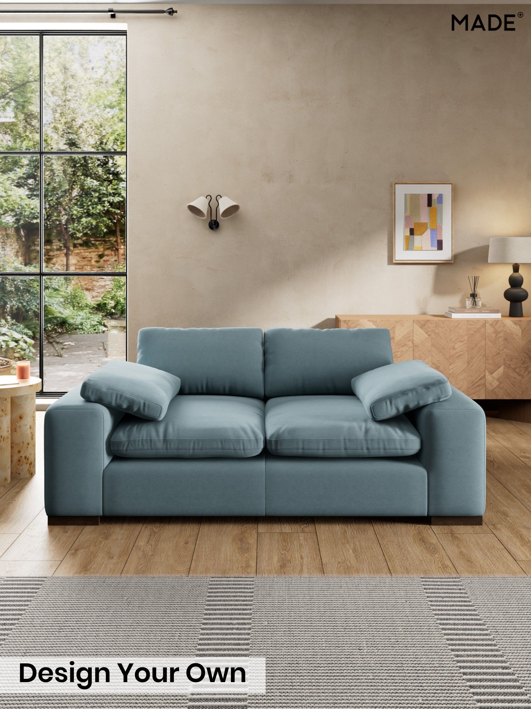 Cotton Velvet Blend/Denim Blue - Melbourne Luxe By Made