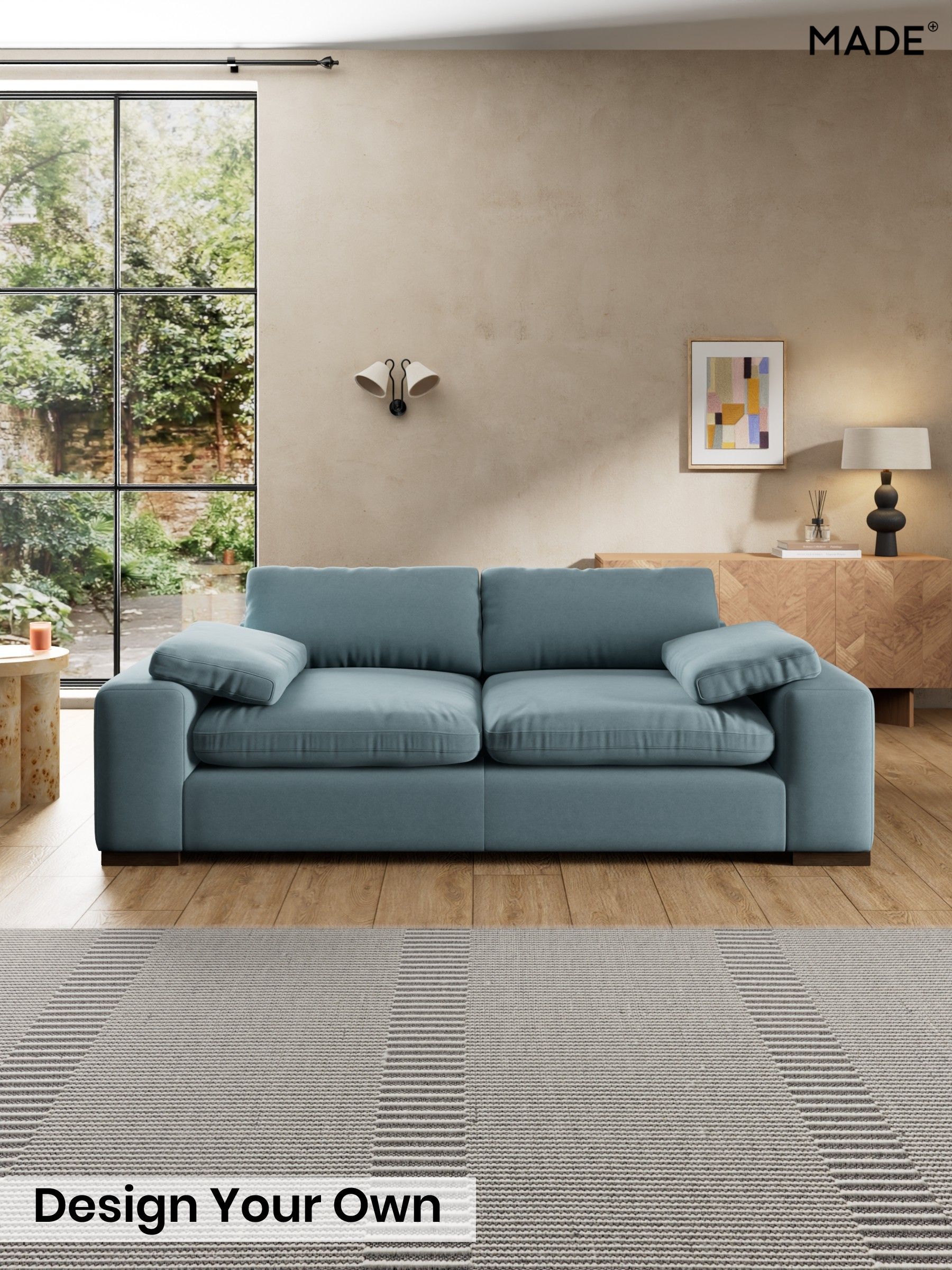 Cotton Velvet Blend/Denim Blue - Melbourne Luxe By Made