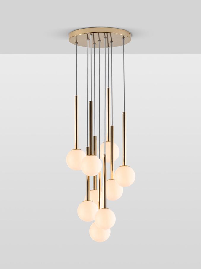 Houseof. Brass Opal Ball Cluster Light (Q75275) | £370