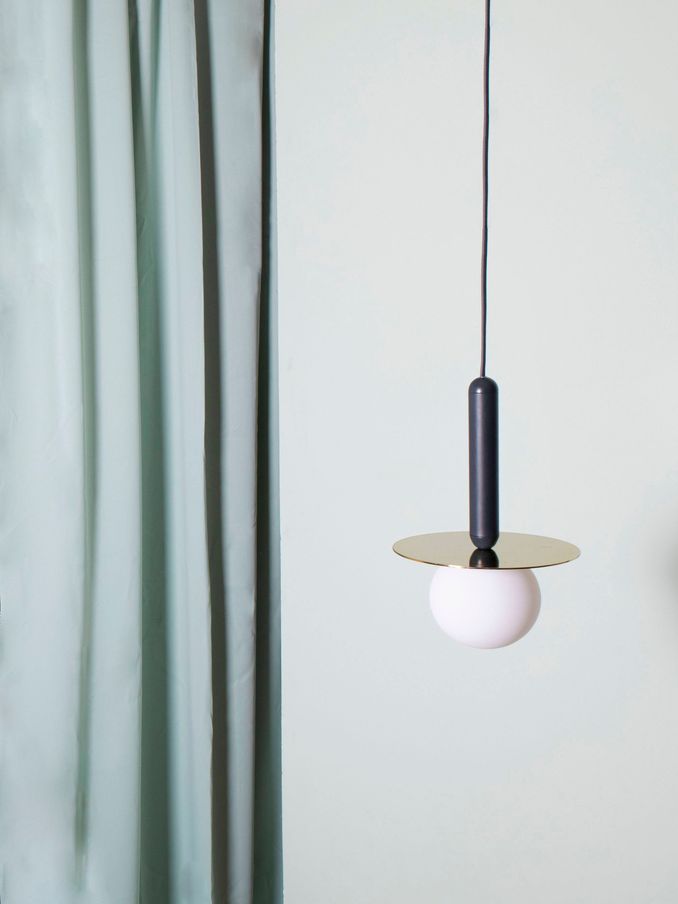 Houseof. Charcoal Grey Plate Pendant Ceiling Light (Q75348) | £160
