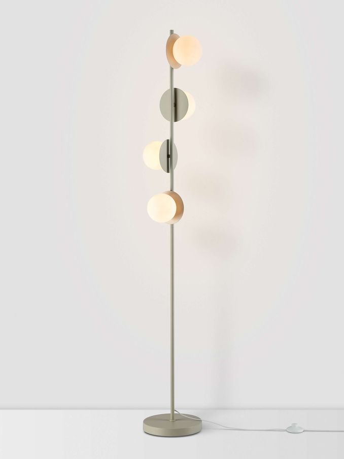 Houseof. Sand Cream Opal Disk Floor Lamp (Q75391) | £300