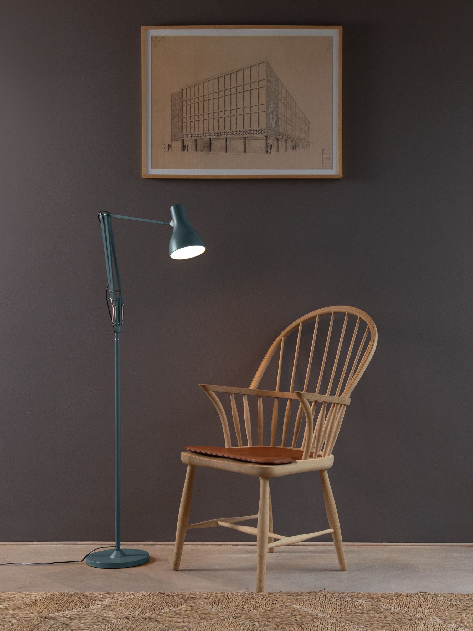 Anglepoise Grey Type 75™ Floor Lamp (Q75830) | £290