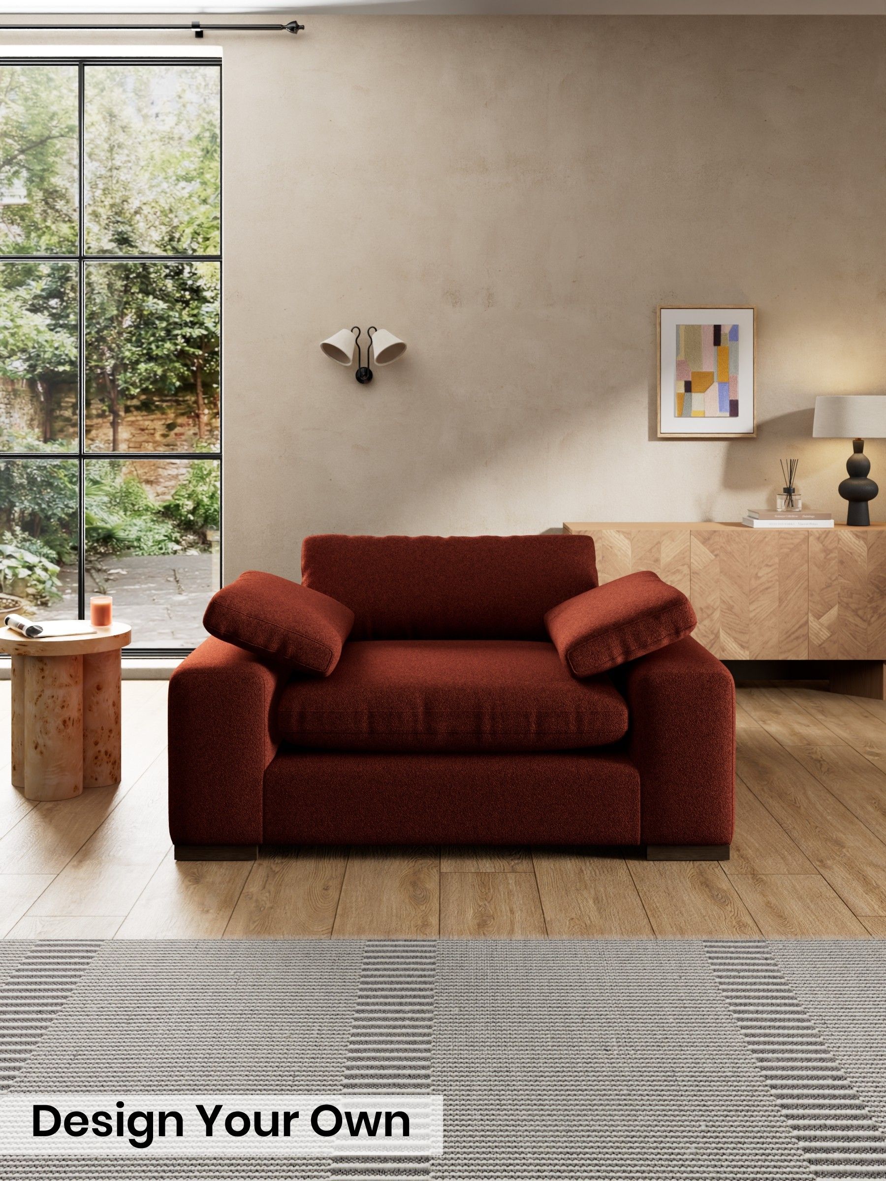 Soft Touch Boucle/Rust Orange - Melbourne By Made
