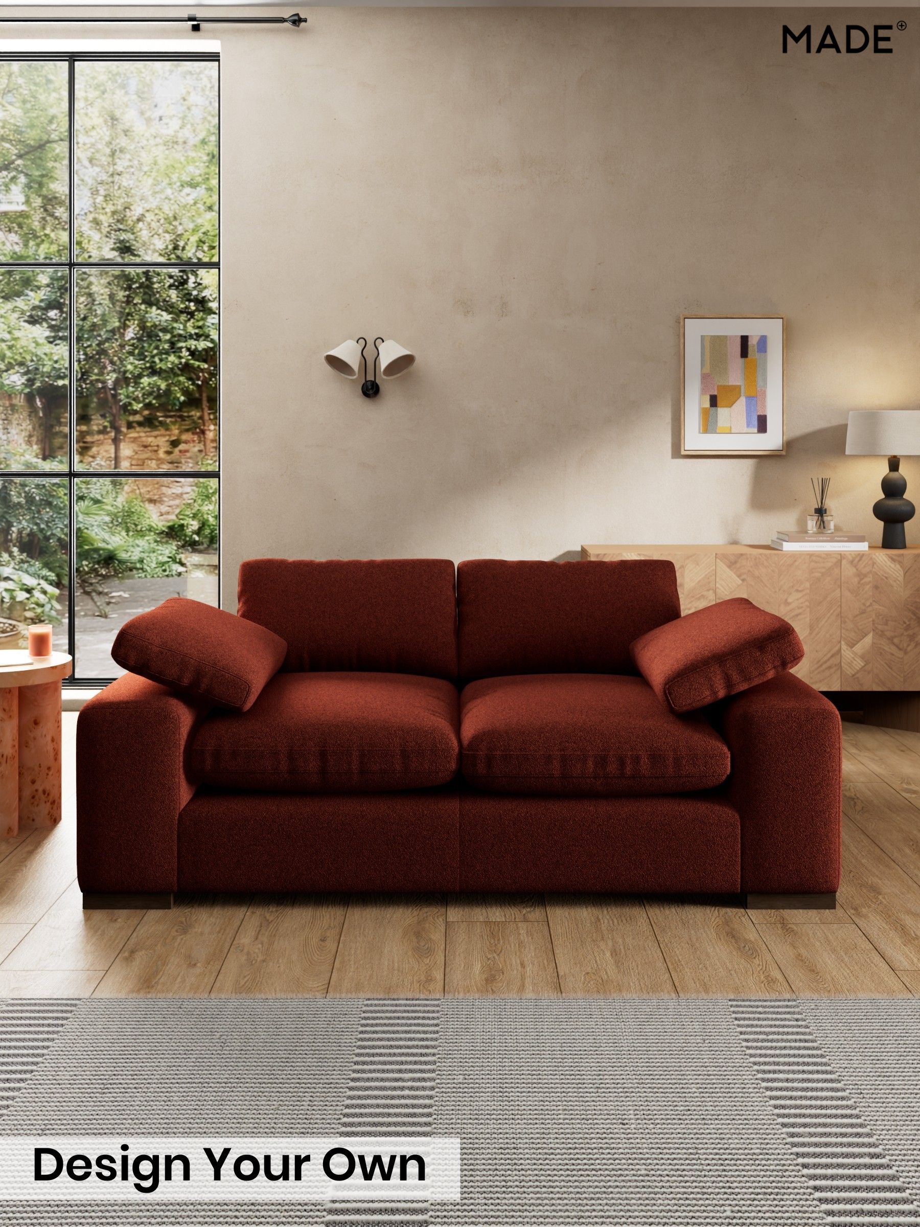 Soft Touch Boucle/Rust Orange - Melbourne By Made