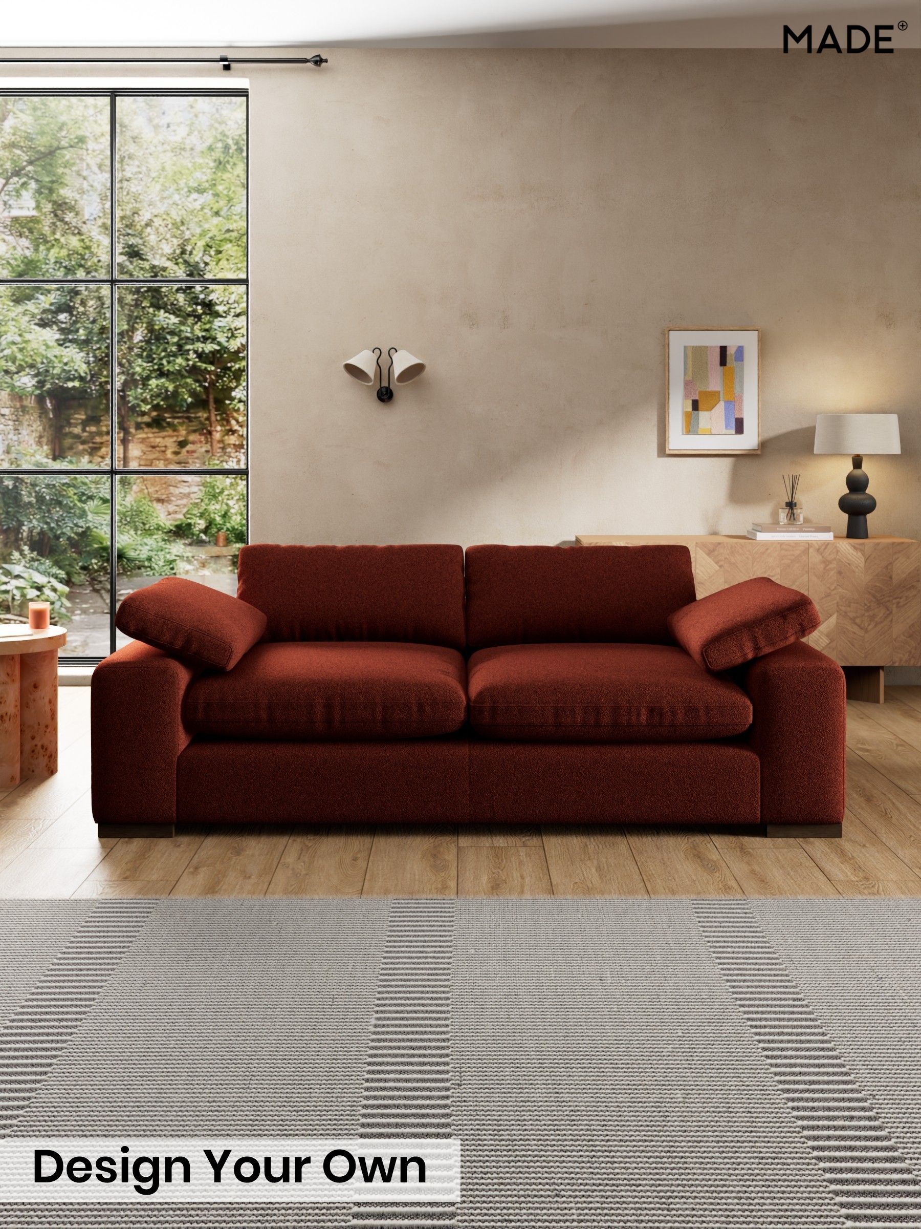 Soft Touch Boucle/Rust Orange - Melbourne By Made