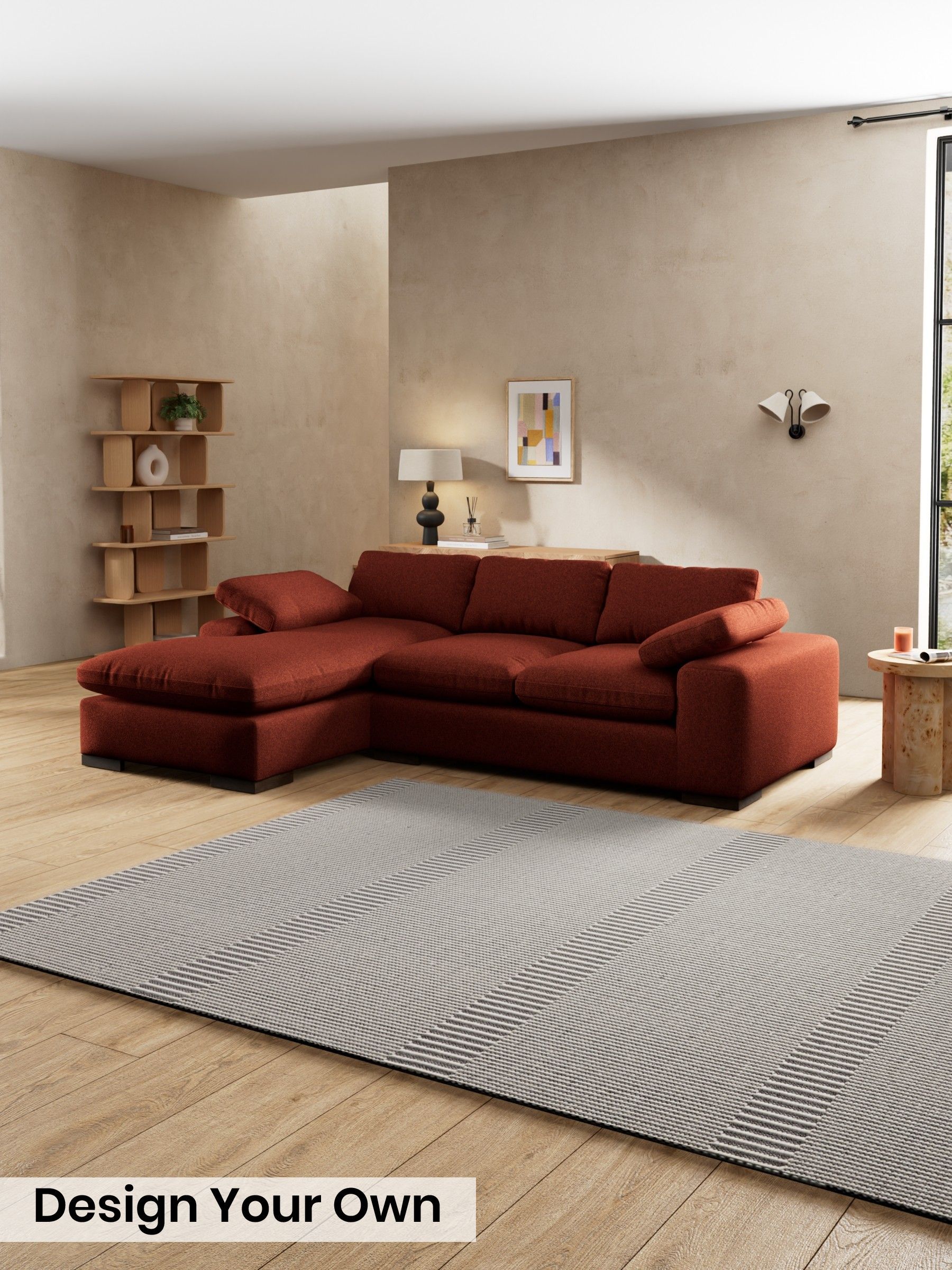 Soft Touch Boucle/Rust Orange - Melbourne By Made
