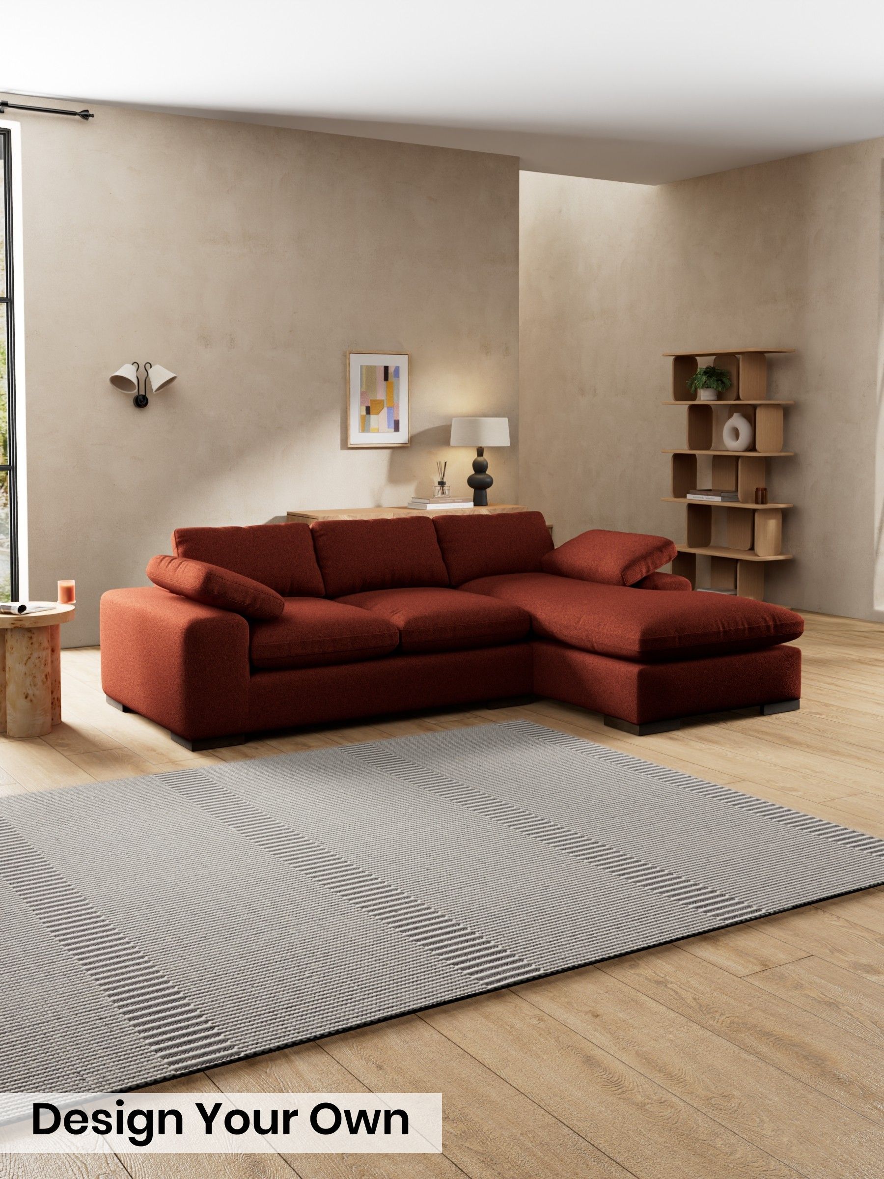 Soft Touch Boucle/Rust Orange - Melbourne By Made