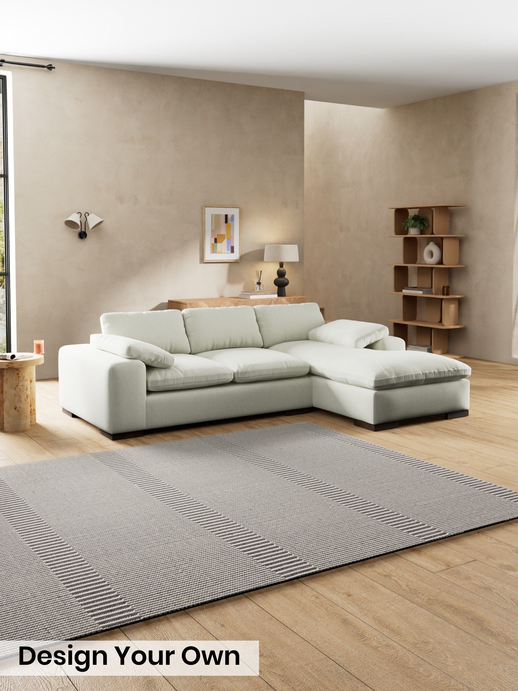 Textured Slub Weave/Light Natural - Melbourne Luxe By Made